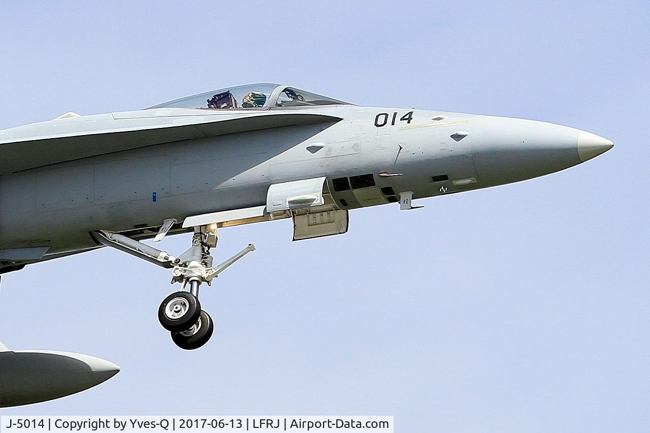 J-5014, McDonnell Douglas F/A-18C Hornet C/N 1359, McDonnell Douglas FA-18C Hornet, On final rwy 08, Landivisiau Naval Air Base (LFRJ) Tiger Meet 2017
