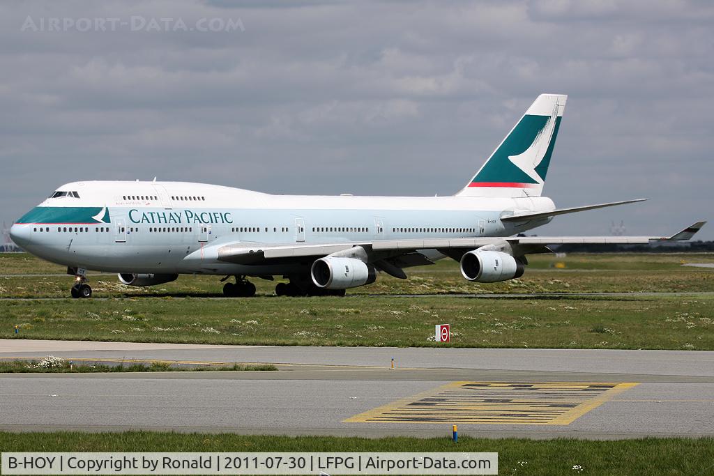 B-HOY, 1991 Boeing 747-467 C/N 25351, at cdg
