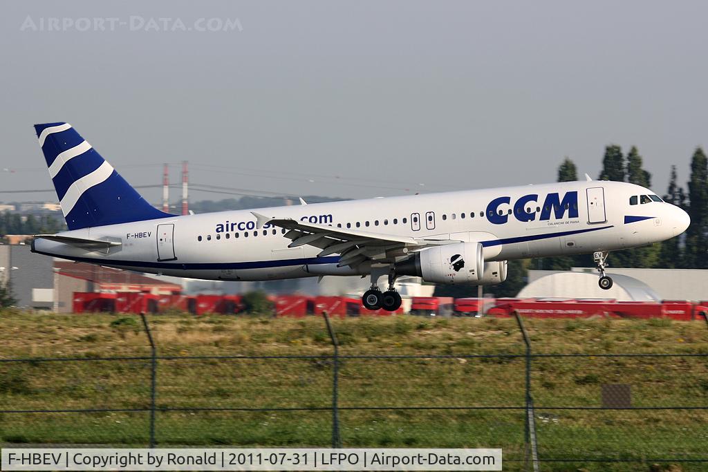 F-HBEV, 2009 Airbus A320-214 C/N 3952, at orly