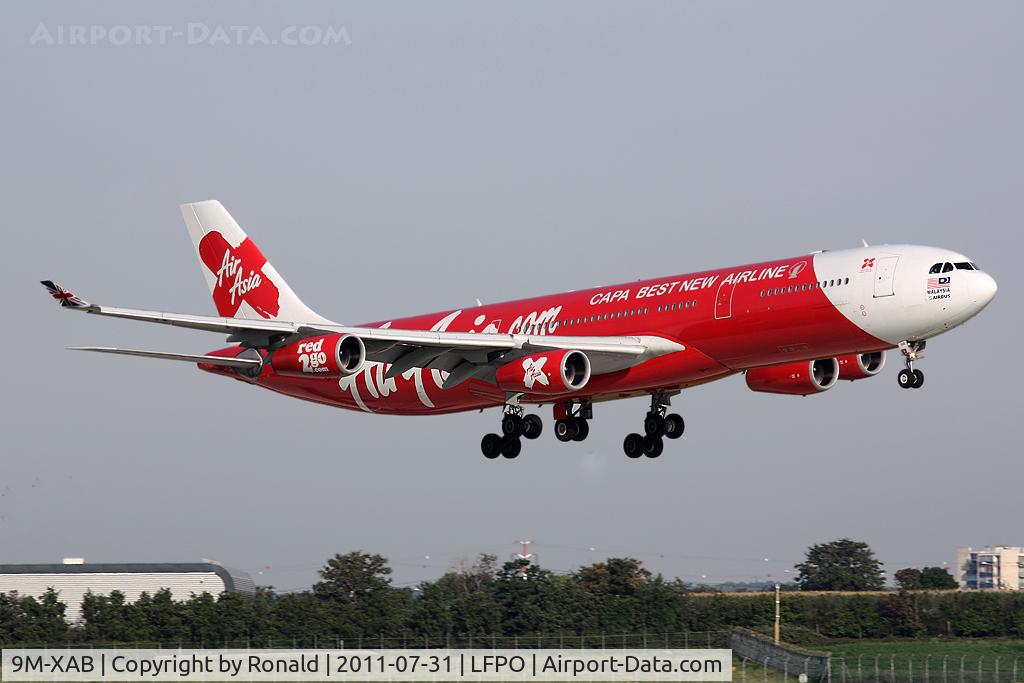 9M-XAB, 1999 Airbus A340-313 C/N 273, at orly