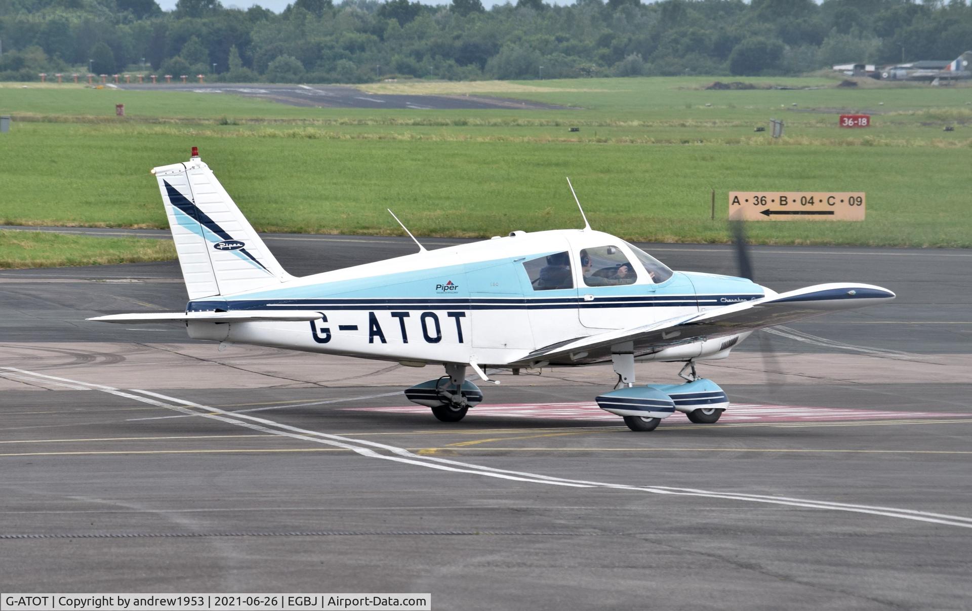G-ATOT, 1966 Piper PA-28-180 Cherokee C C/N 28-3061, G-ATOT at Gloucestershire Airport.