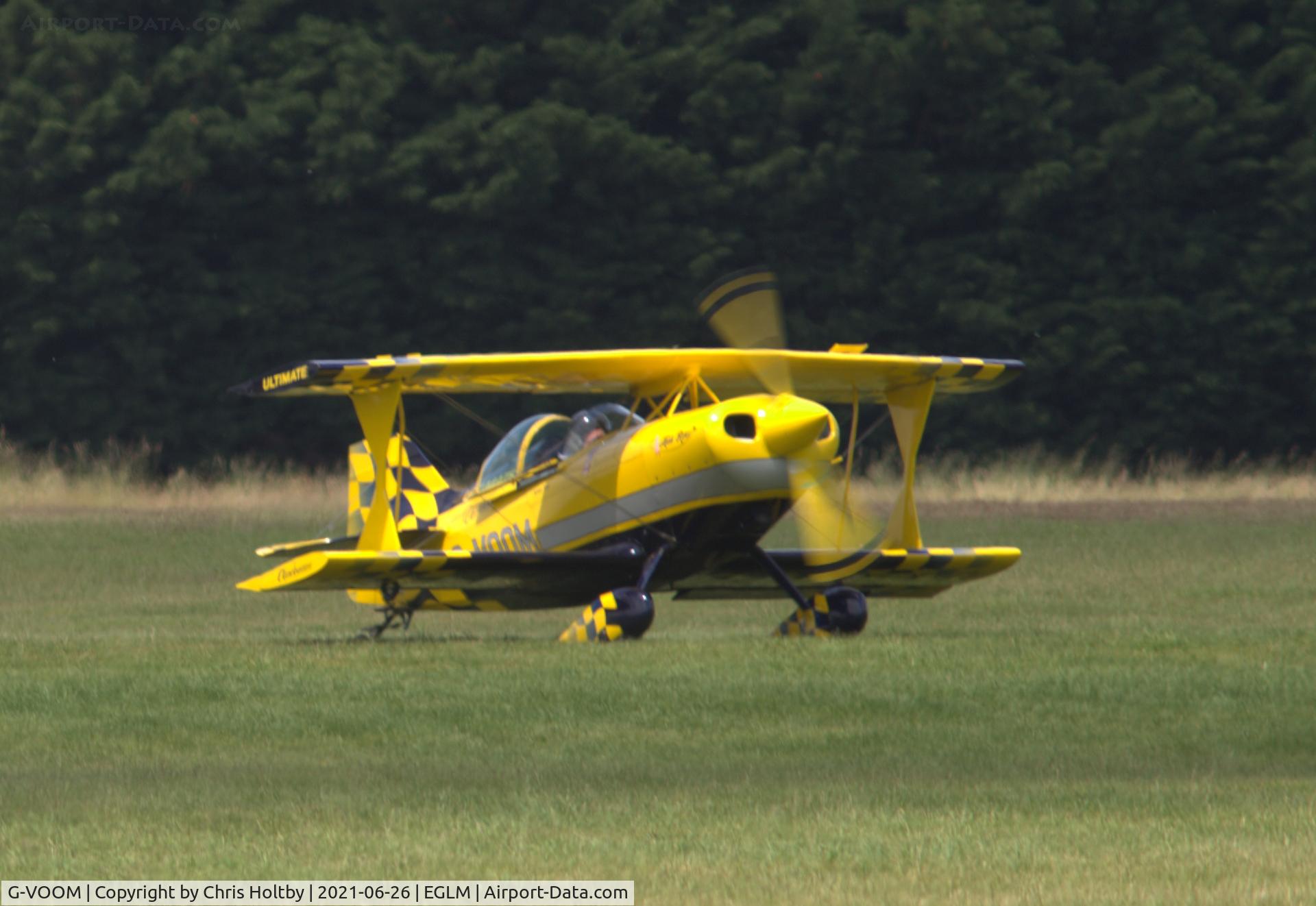 G-VOOM, 2003 Pitts S-1S Special C/N PFA 009-12989, Landed at White Waltham, Berkshire for a refuel