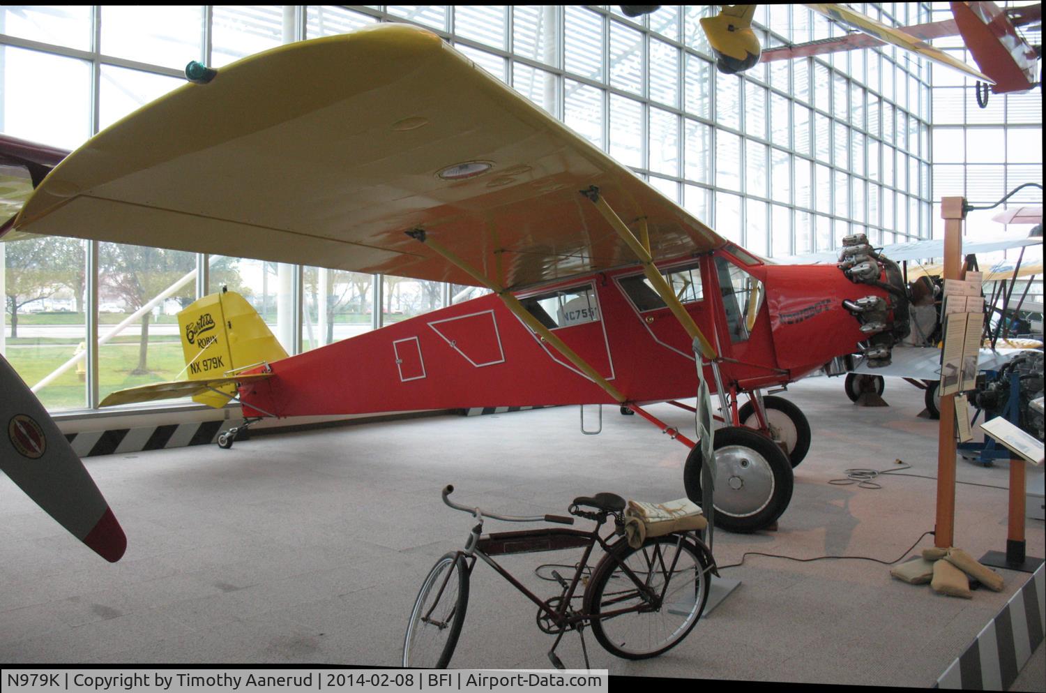 N979K, 1929 Curtiss-Wright Robin C-1 C/N 628, 1929 Curtiss-Wright Robin C-1, c/n: 628