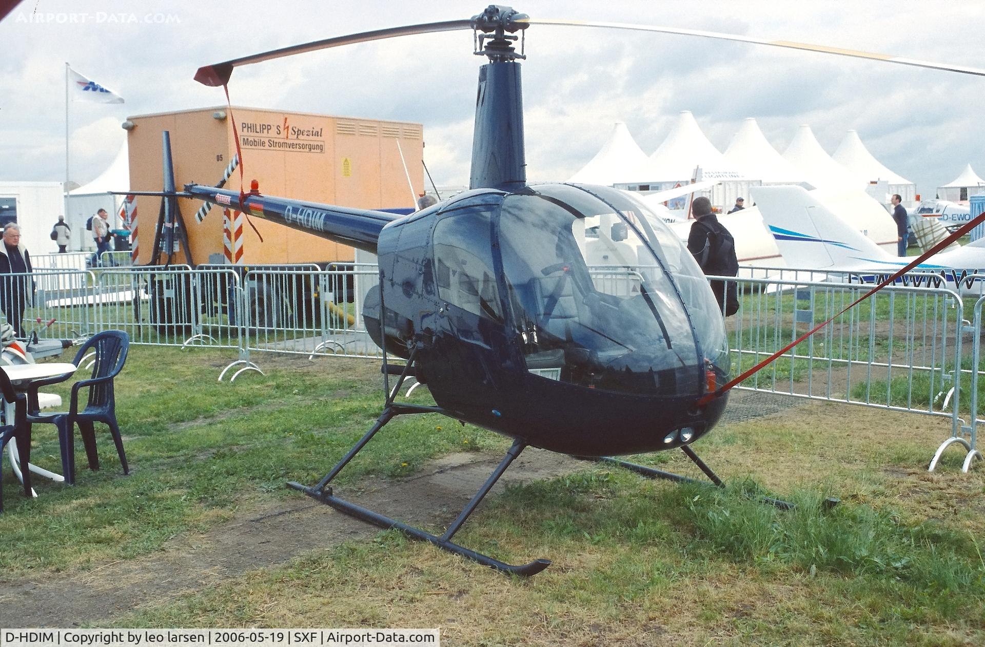 D-HDIM, Robinson R22 Beta C/N 3609, Berlin ILA 19.5.2006