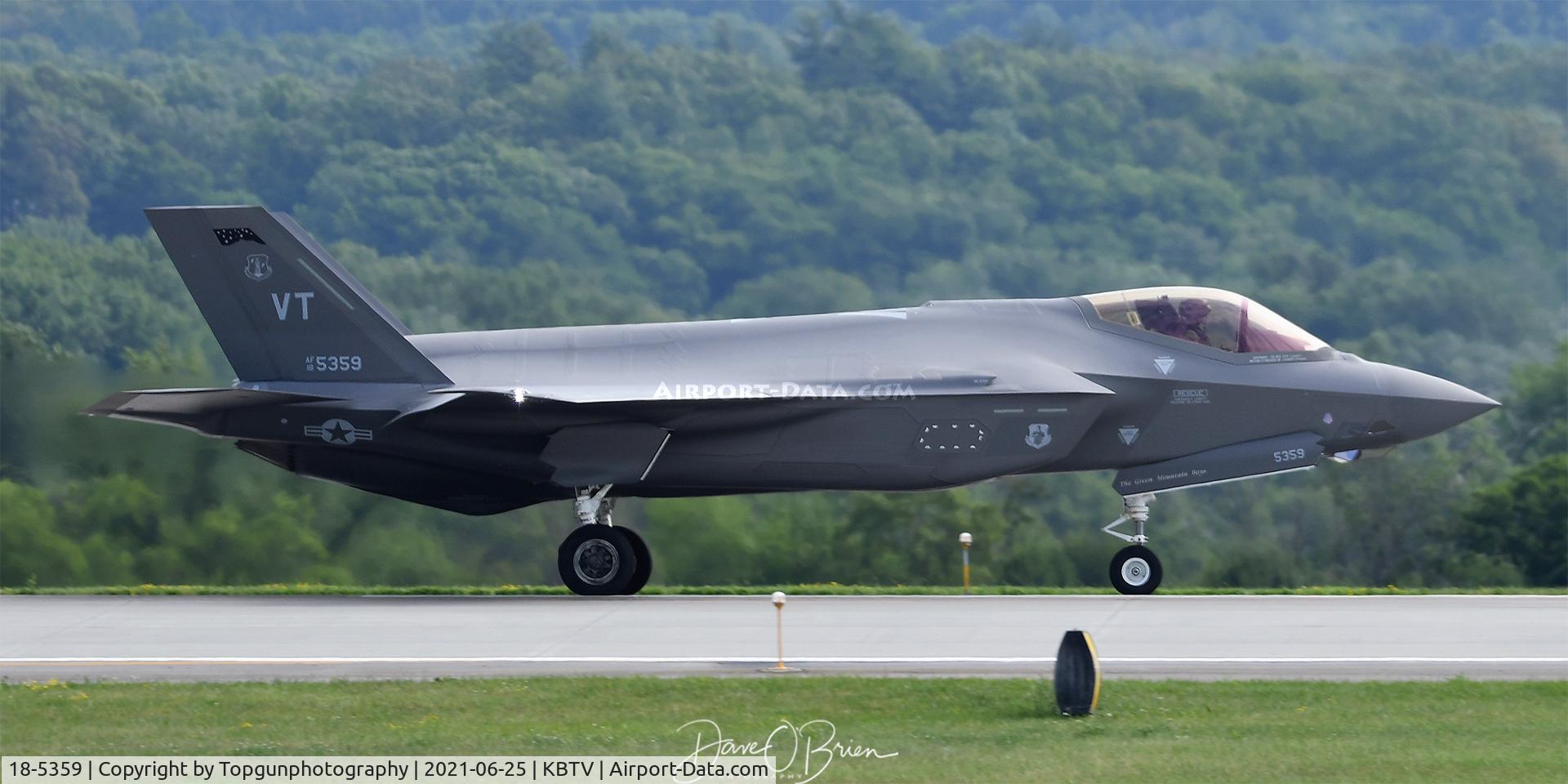 18-5359, 2018 Lockheed Martin F-35A Lightning II C/N AF-250, THUMPER31 heading out