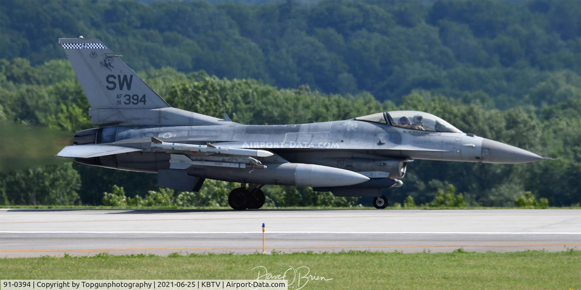 91-0394, 1991 General Dynamics F-16C Fighting Falcon C/N CC-92, WEASEL43 55th FS