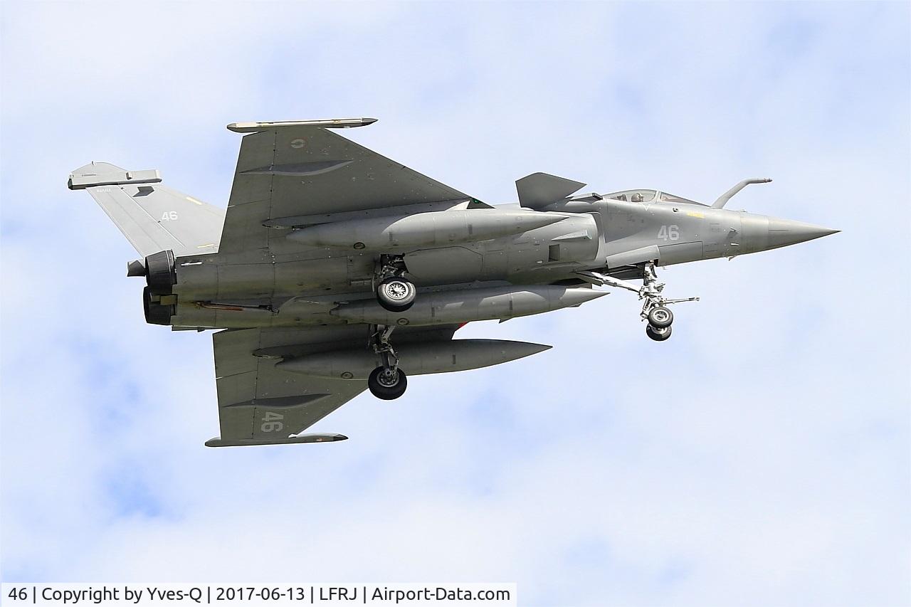 46, 2016 Dassault Rafale M C/N 46, Dassault Rafale M, On final rwy 08, Landivisiau Naval Air Base (LFRJ) Tiger Meet 2017