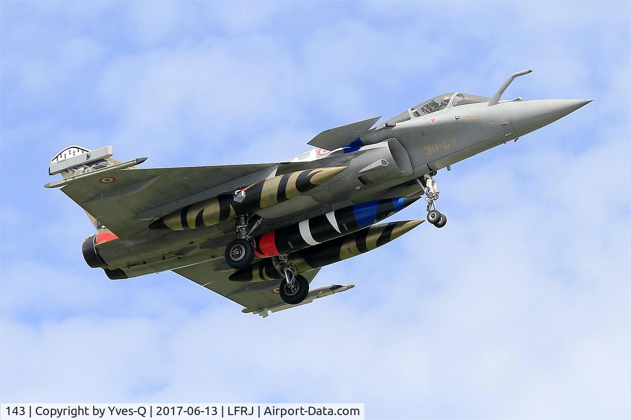 143, 2013 Dassault Rafale C C/N 143, Dassault Rafale C, Short approach rwy 08, Landivisiau Naval Air Base (LFRJ) Tiger Meet 2017