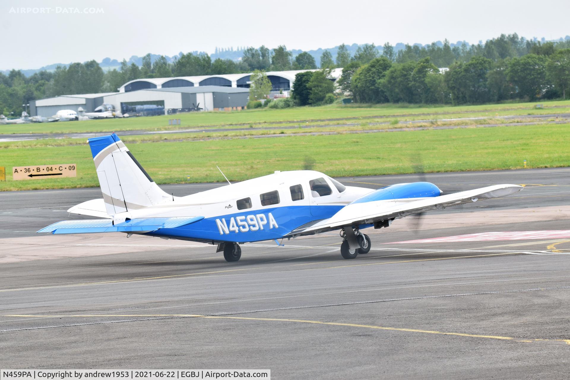 N459PA, 2012 Piper PA-34-220T Seneca V C/N 3449459, N459PA at Gloucestershire Airport.