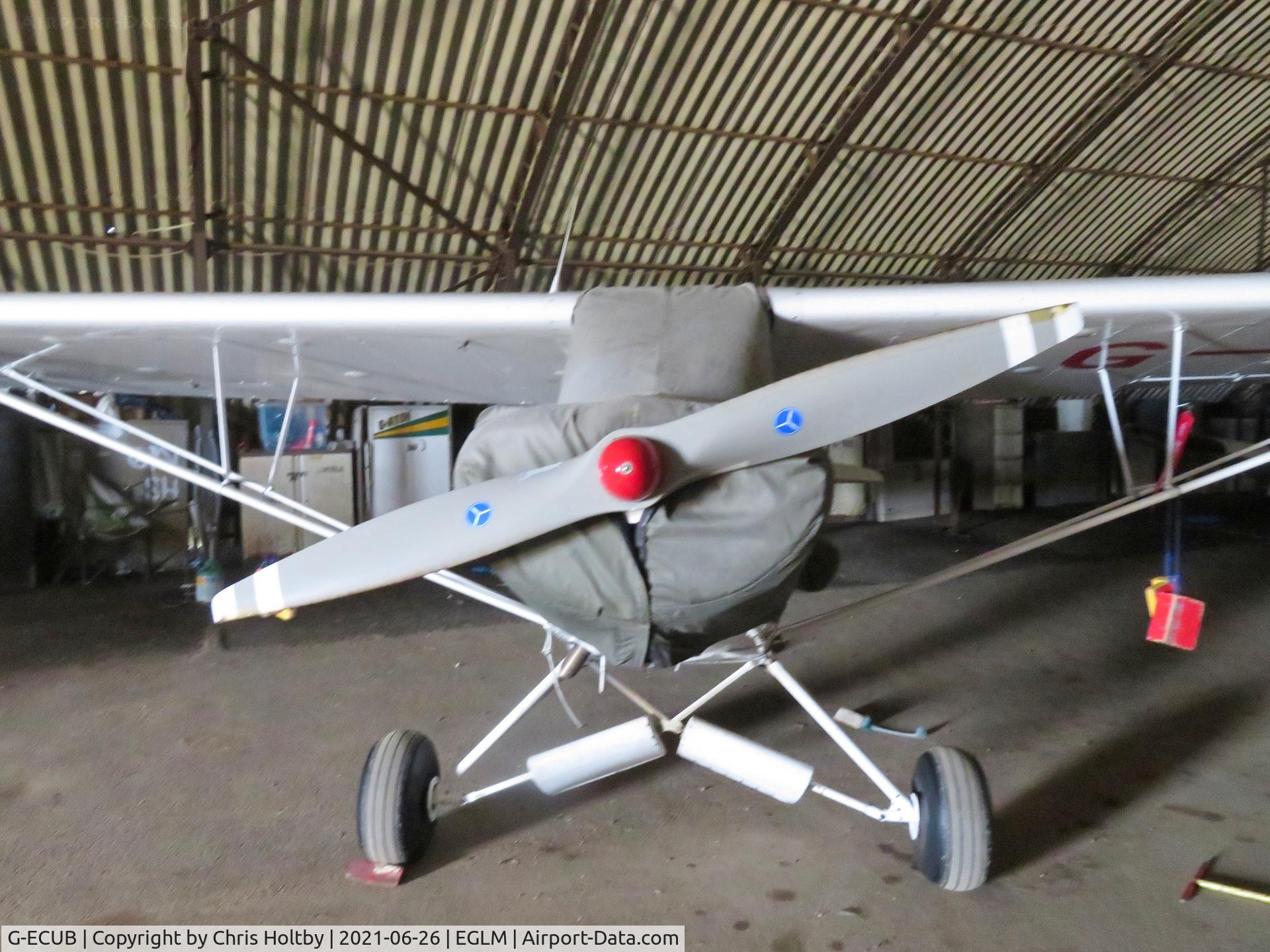 G-ECUB, 1958 Piper PA-18 Super Cub C/N 18-6279, In the hangar at White Waltham, Berkshire