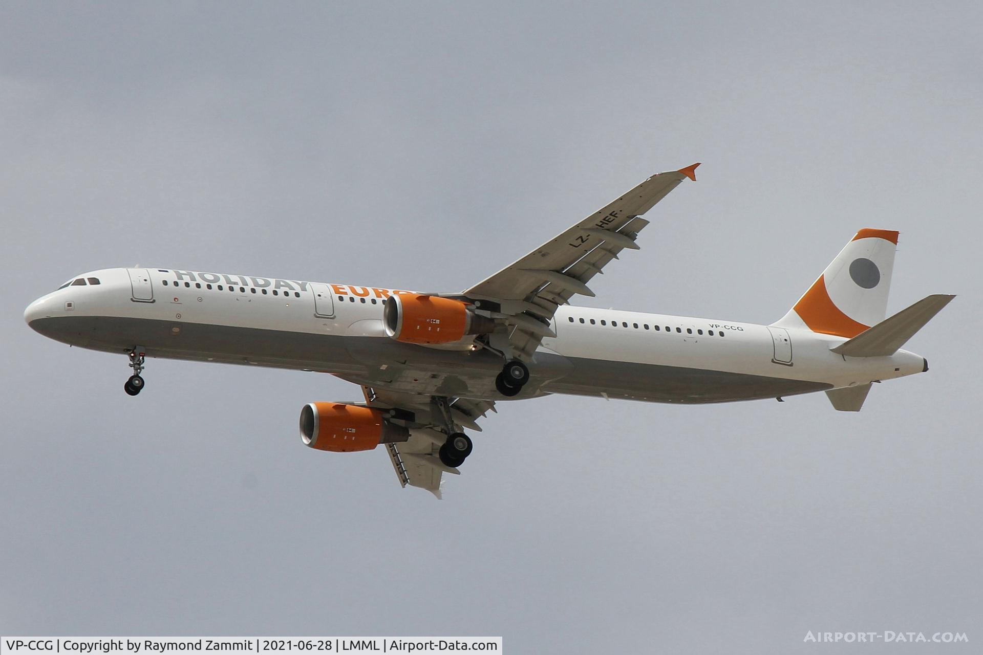 VP-CCG, 2002 Airbus A321-211 C/N 1887, A321 VP-CCG Holiday Europe