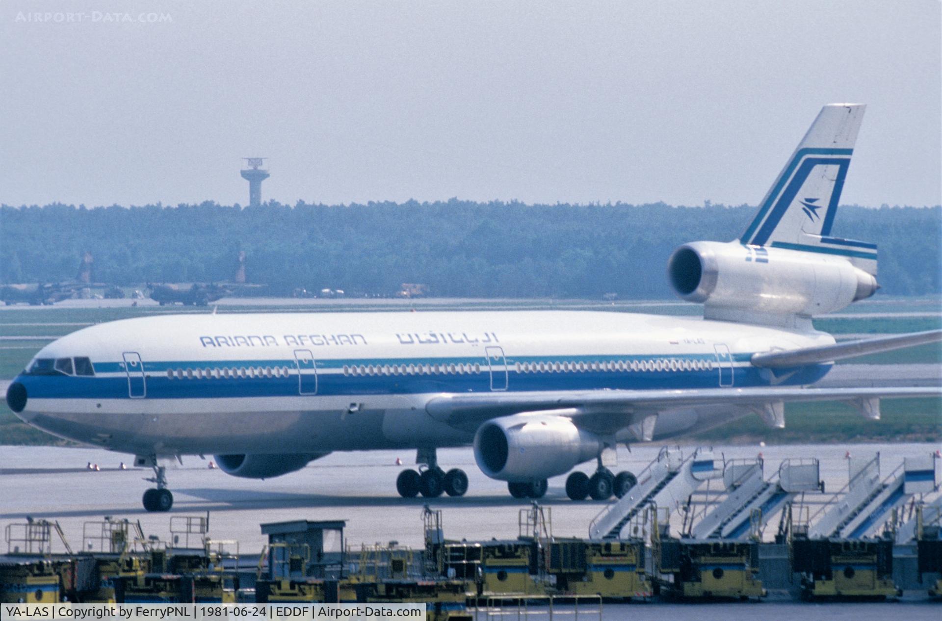 YA-LAS, 1979 McDonnell Douglas DC-10-30F C/N 47888, Ariana Afghan Airlines DC-10-30