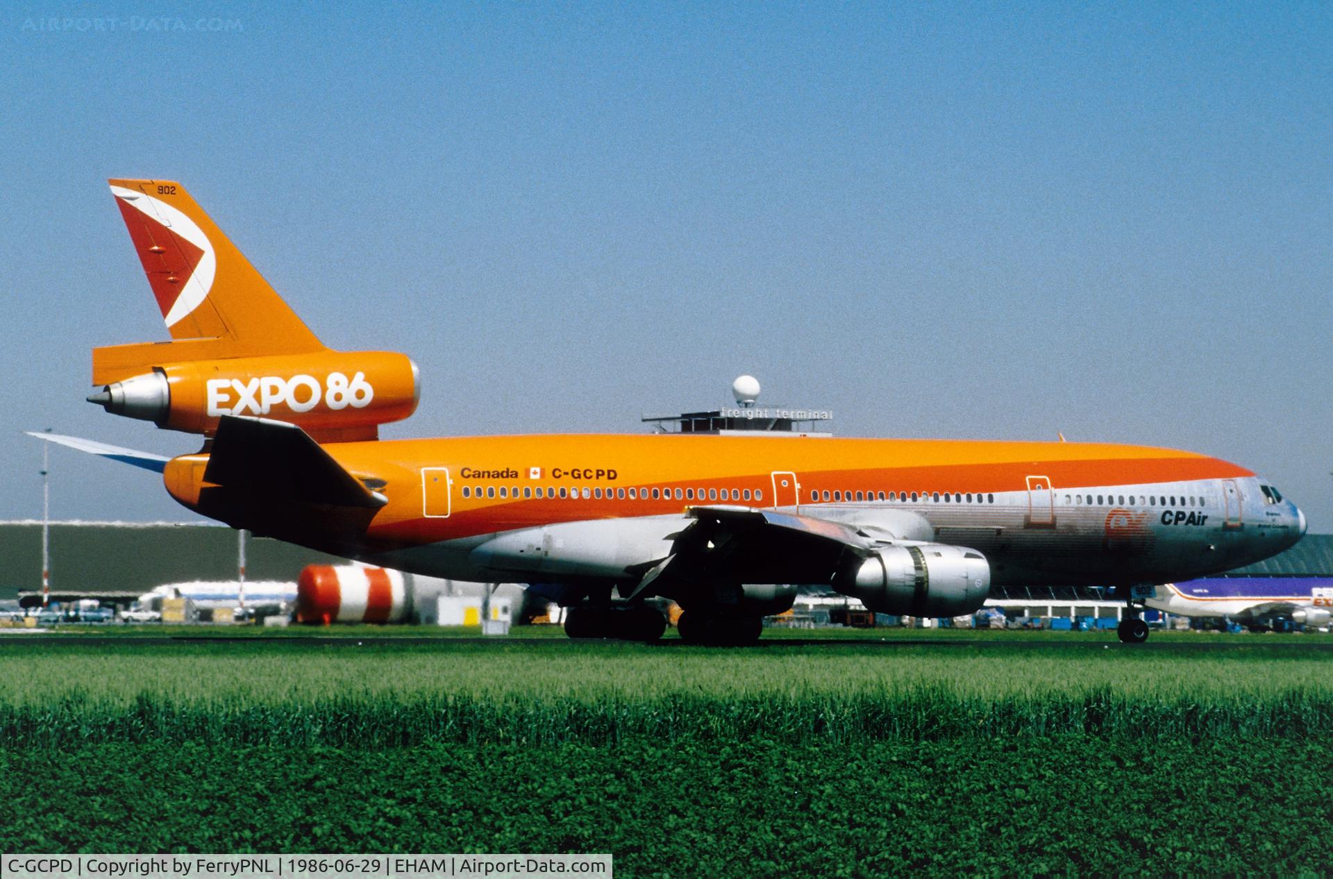 C-GCPD, 1979 McDonnell Douglas DC-10-30F C/N 46541, Landing of CP Air DC-10-30