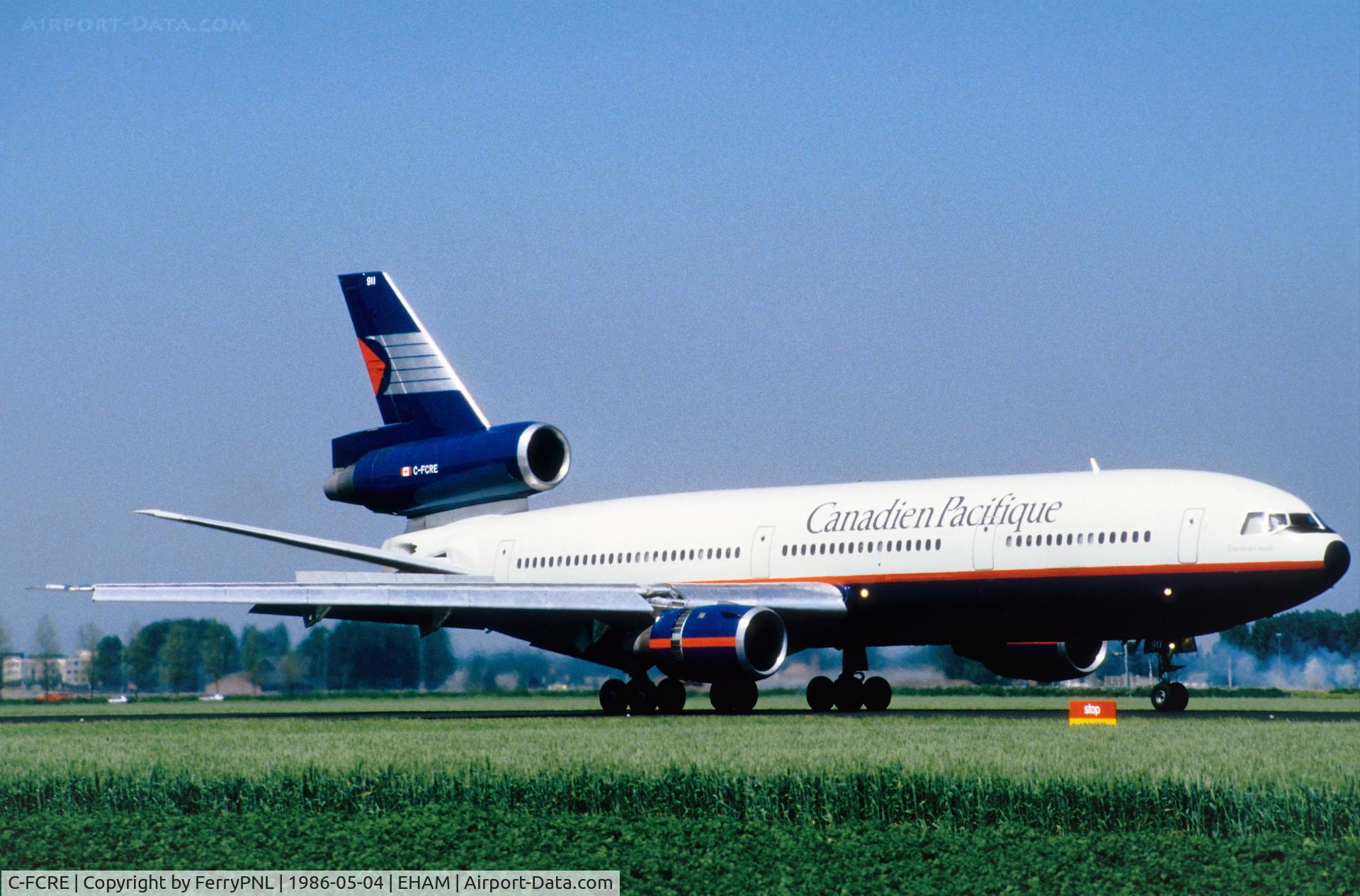 C-FCRE, 1975 McDonnell Douglas DC-10-30 C/N 47868, Landing of Canadian DC-10-30