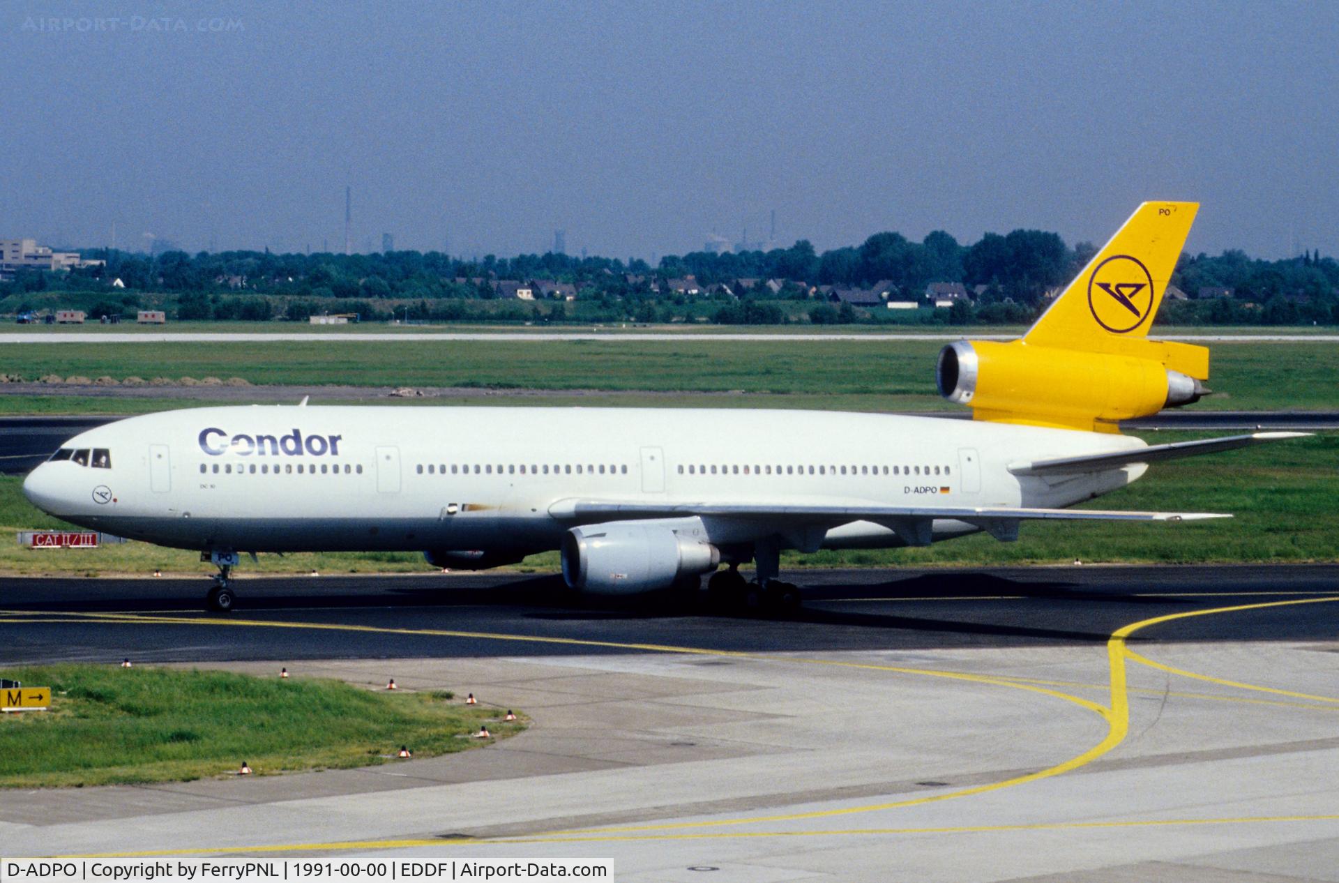 D-ADPO, 1979 McDonnell Douglas DC-10-30 C/N 46595, Condor DC-10-30