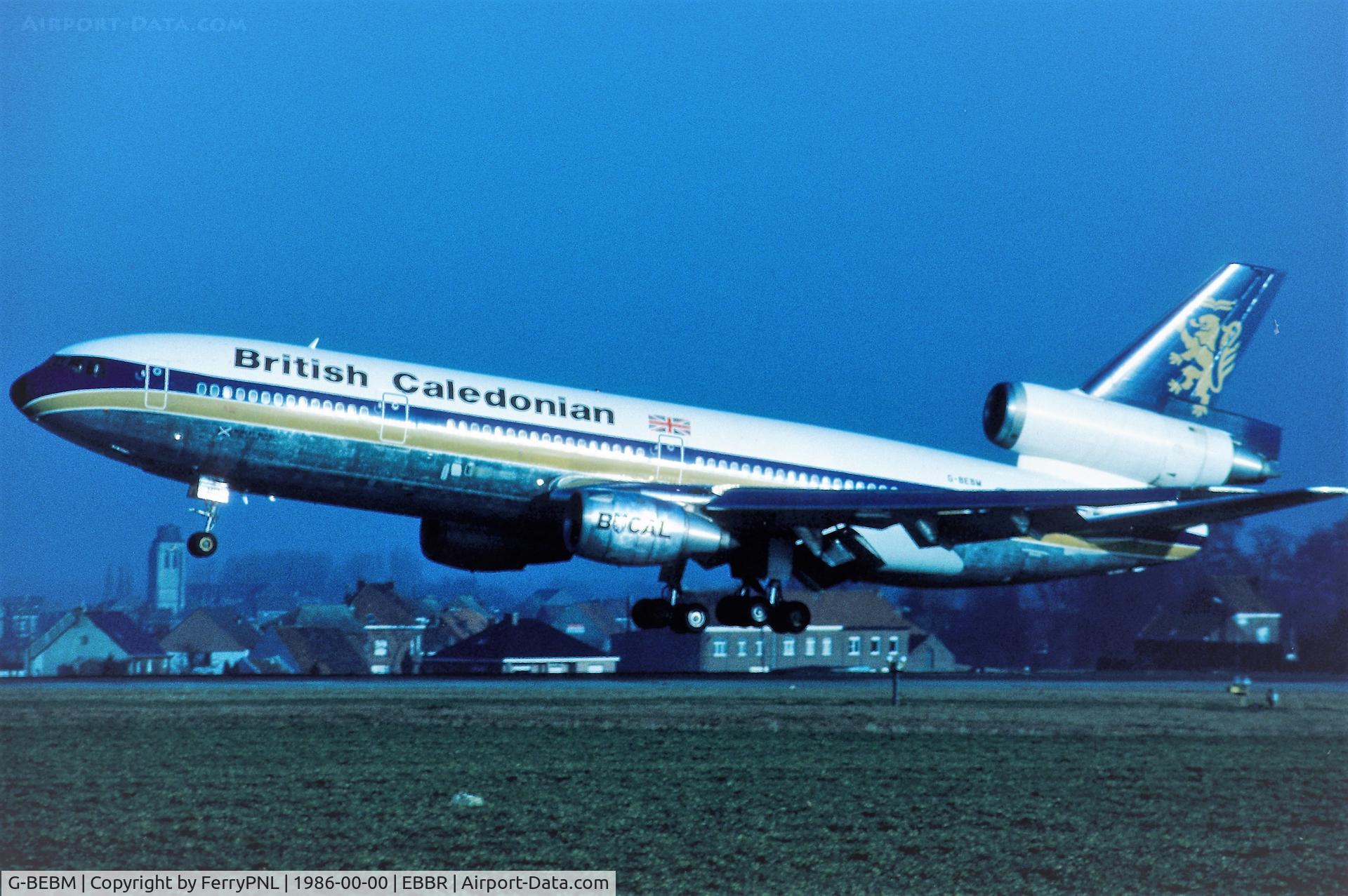 G-BEBM, 1975 McDonnell Douglas DC-10-30F C/N 46921, Landing of BCAL DC-10-30