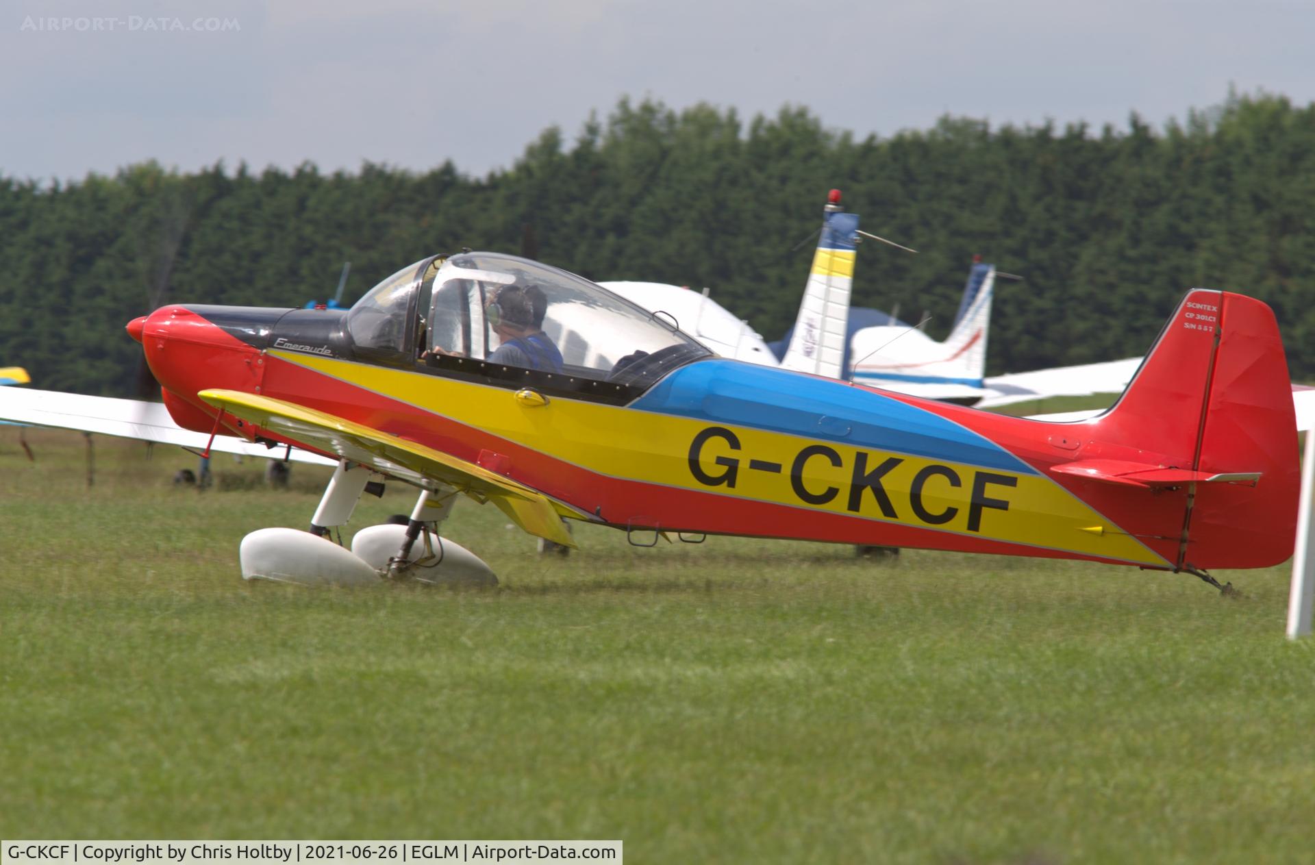 G-CKCF, 1960 Scintex CP-301C Emeraude C/N 557, Parked after arrival at White Waltham, Berkshire