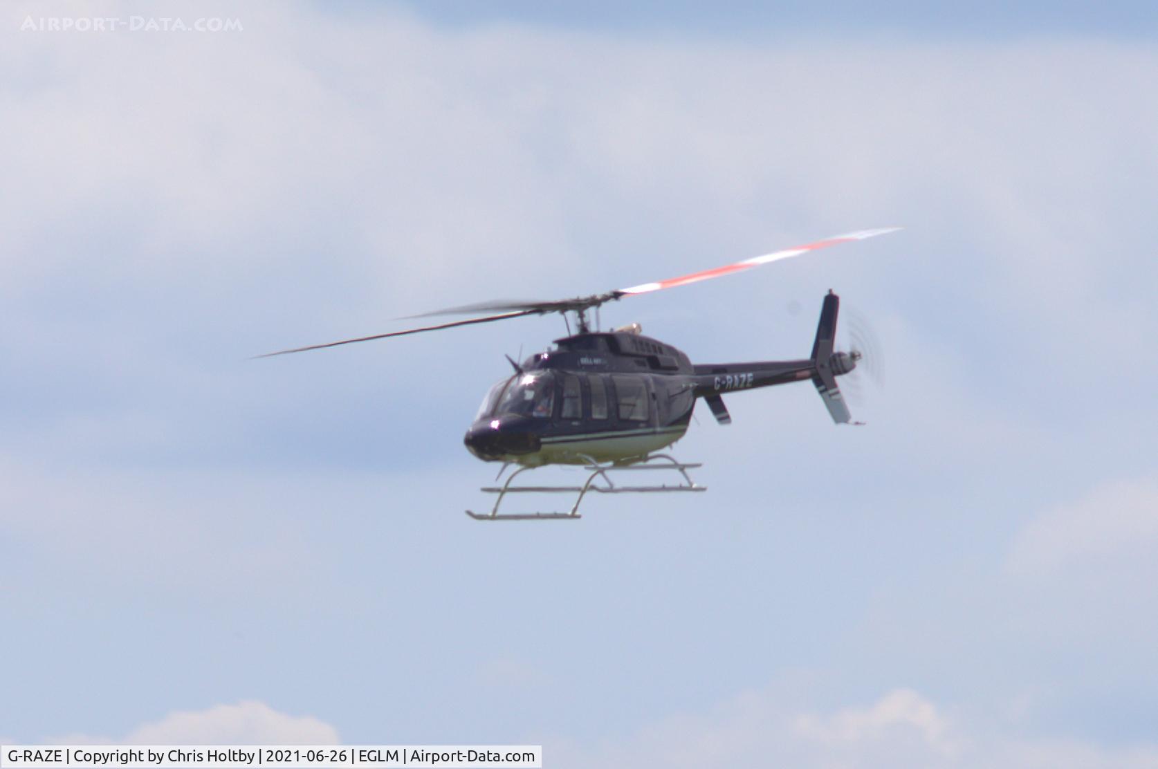 G-RAZE, 2020 Bell 407 C/N 54914, New Bell 407 lifted off from White Waltham, Berkshire