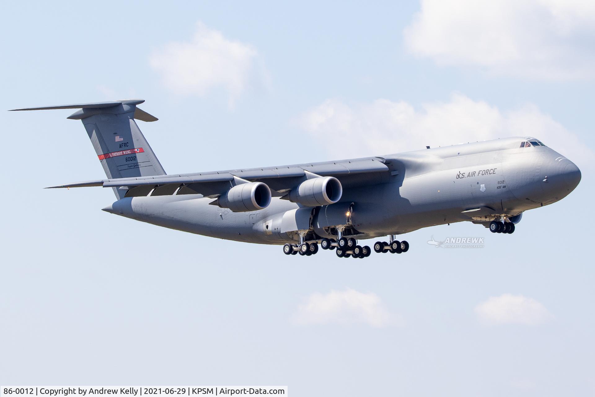 86-0012, Lockheed C-5M Super Galaxy C/N 500-0098, RODD01 at KPSM