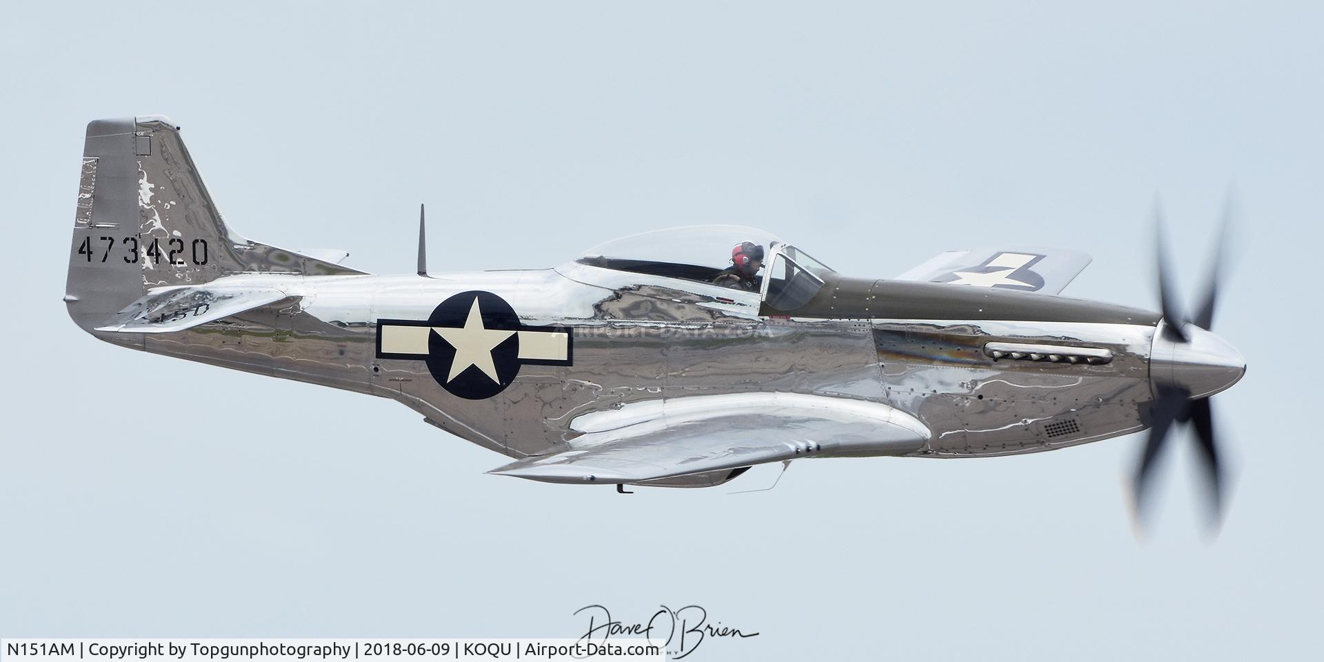 N151AM, 1944 North American P-51D Mustang C/N 122-39879, 2018 RI Air Show