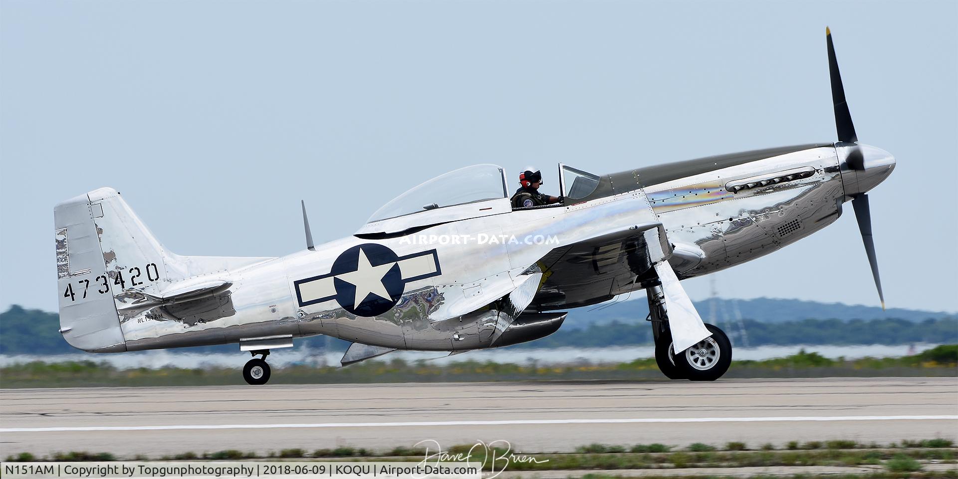 N151AM, 1944 North American P-51D Mustang C/N 122-39879, 2018 Rhode Island Air Show