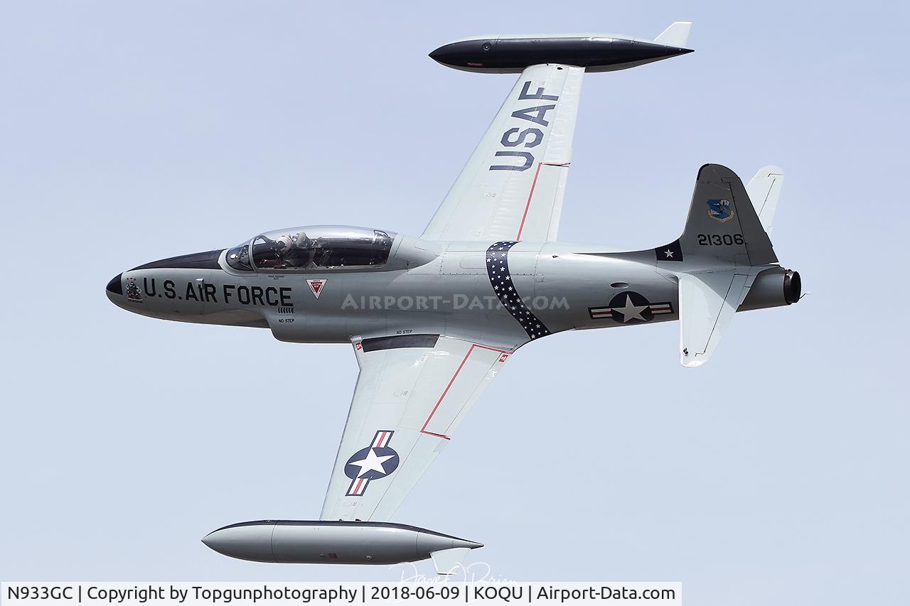 N933GC, 1954 Canadair T-33AN Silver Star 3 C/N T33-306, Photo pass at RI Air Show