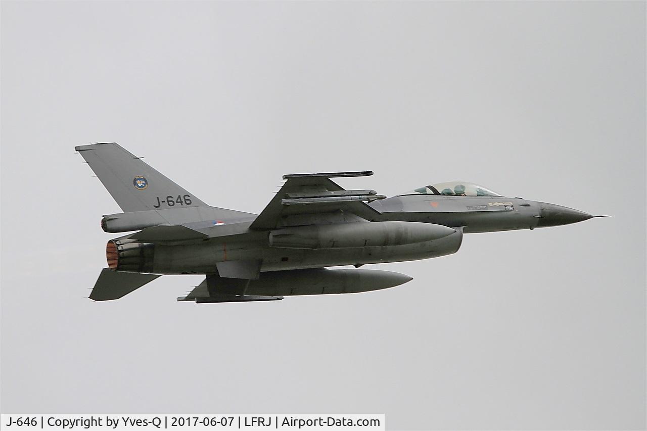 J-646, Fokker F-16AM Fighting Falcon C/N 6D-78, Fokker F-16AM Fighting Falcon, Climbing from rwy 26, Landivisiau Naval Air Base (LFRJ) Tiger Meet 2017