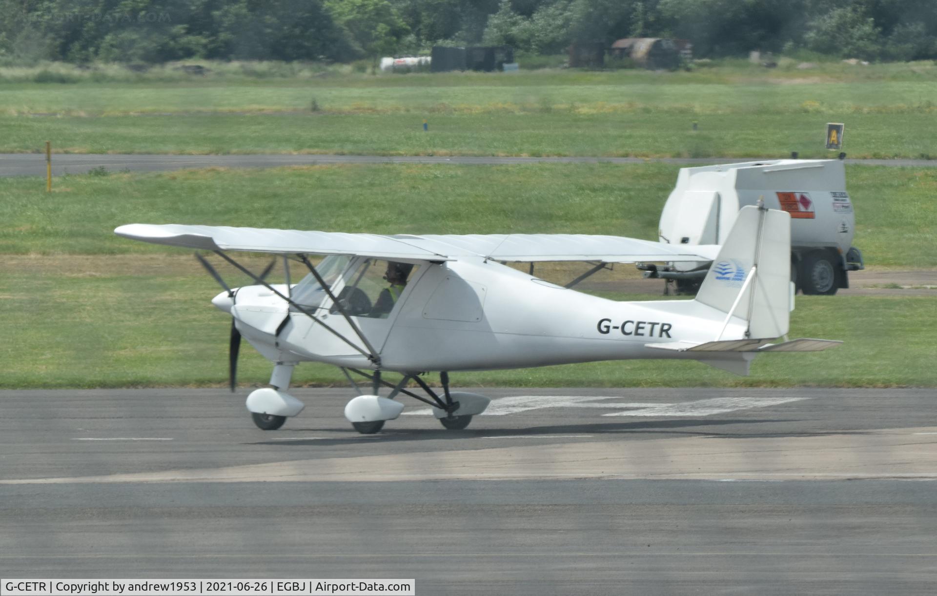 G-CETR, 2007 Comco Ikarus C42 FB100 C/N 0706-6898, G-CETR at Gloucestershire Airport.