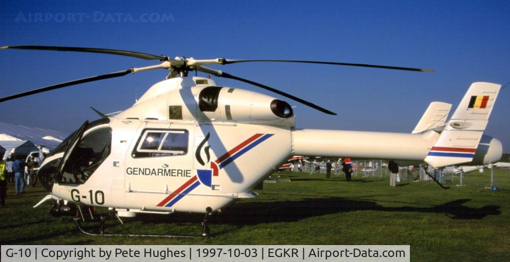G-10, 1996 McDonnell Douglas MD-900 Explorer C/N 900-00034, G-10 Belgian MD900 at Redhill Helitech 1997