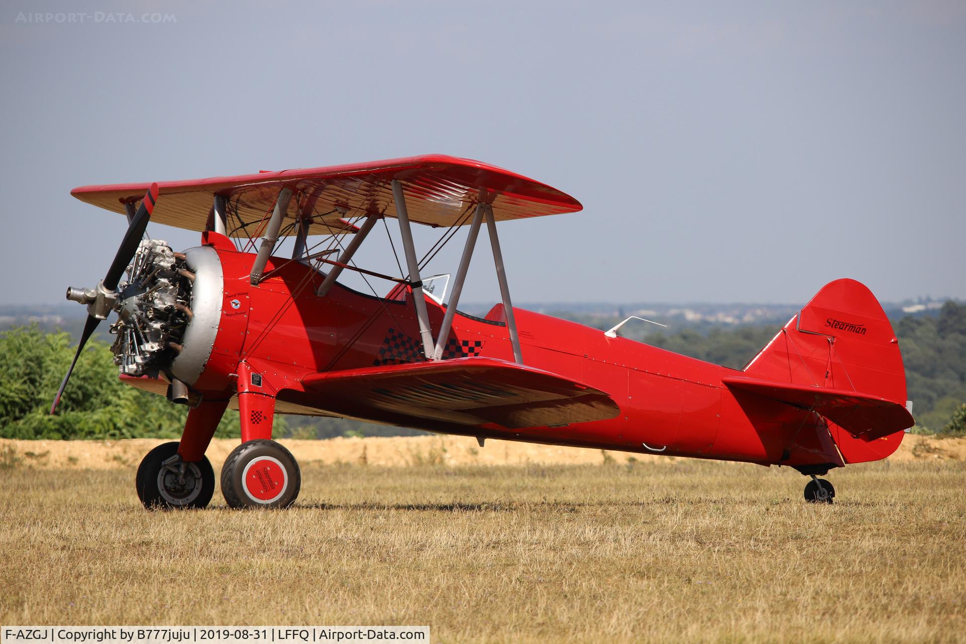 F-AZGJ, Boeing E75 C/N 75 SA 28, Stearman Fly-in 2019