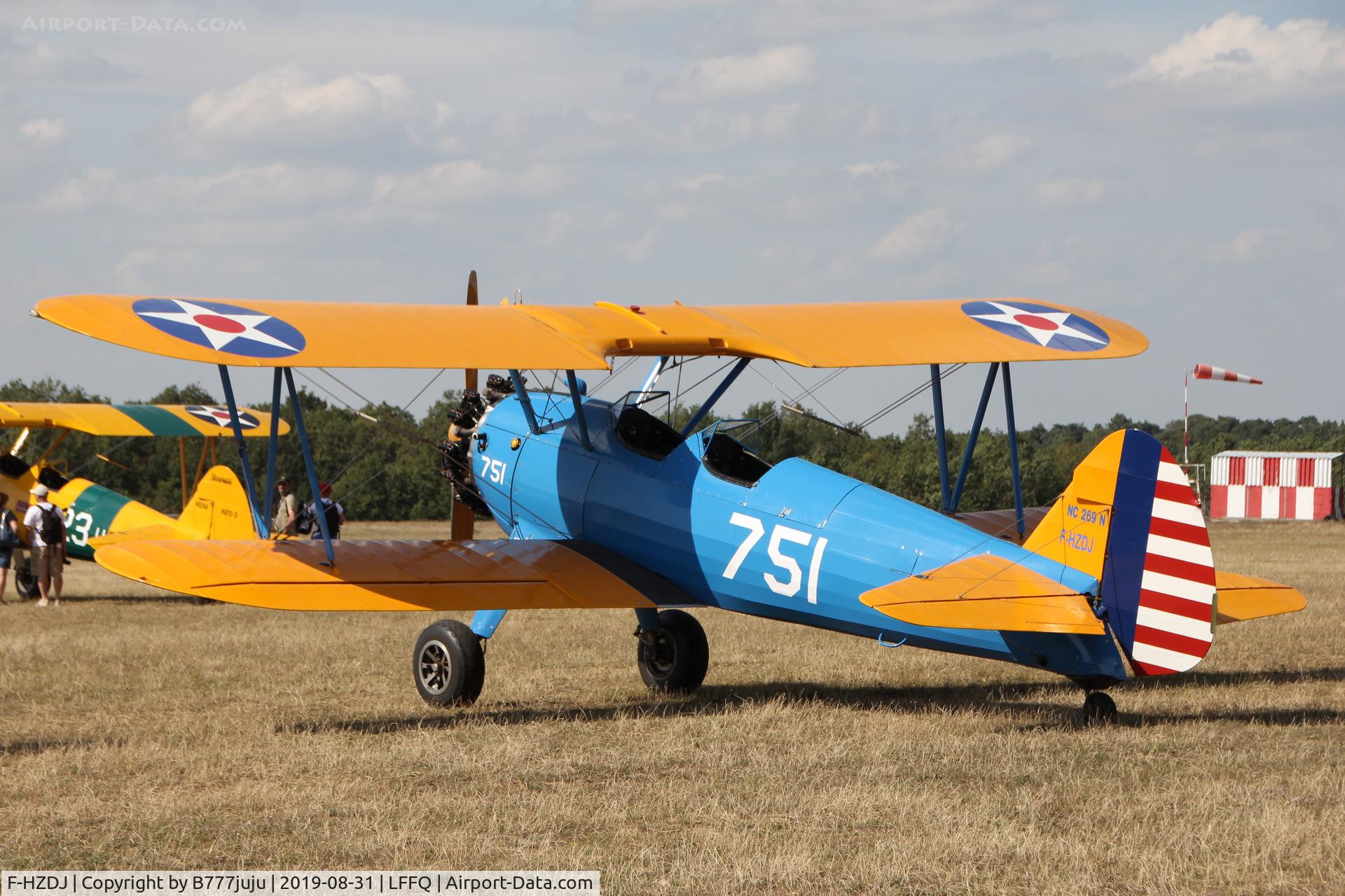 F-HZDJ, 1943 Boeing B75N1 C/N 75-7515, Stearman Fly-in 2019