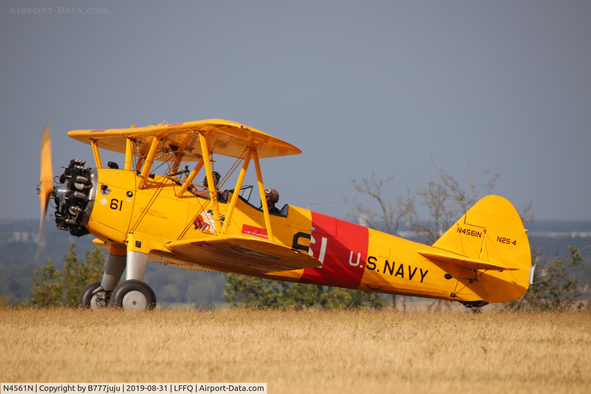 N4561N, 1943 Boeing A75N1 (PT17) C/N 75-8435, Stearman Fly-in 2019