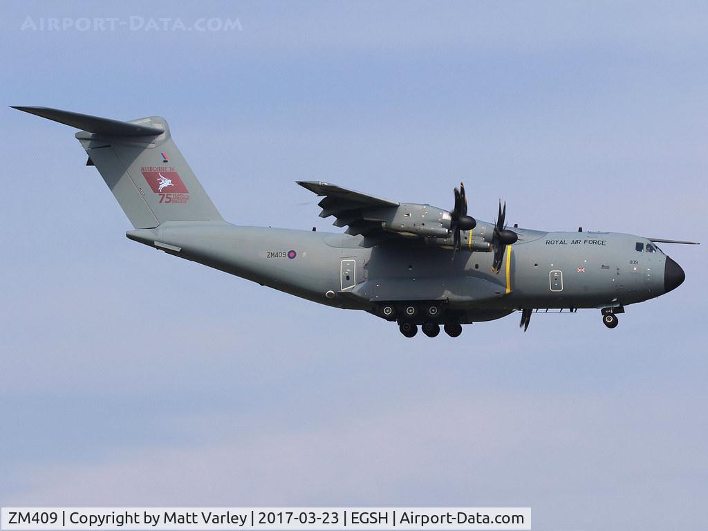 ZM409, 2016 Airbus A400M Atlas C.1 C/N 034, A400M