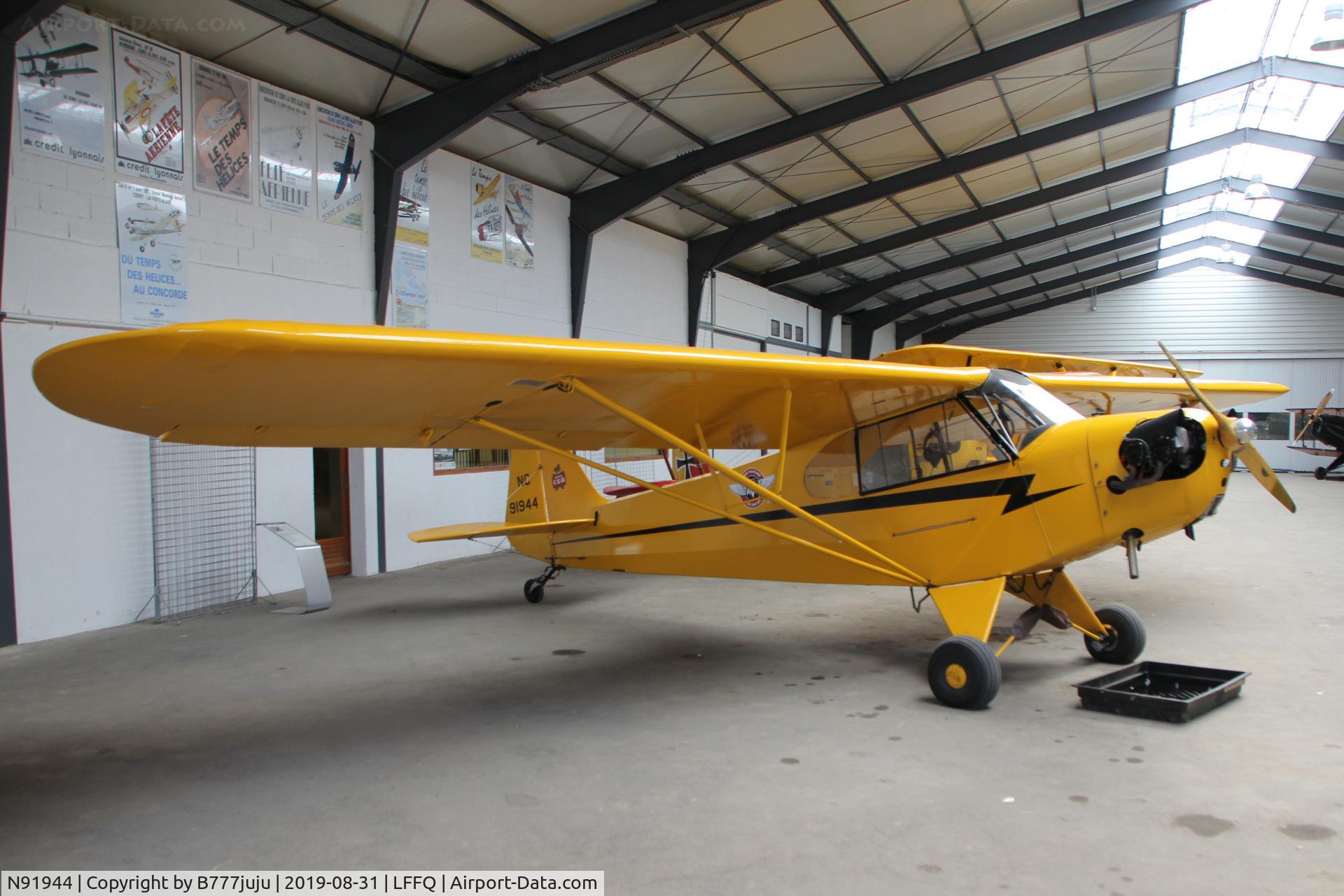 N91944, Piper J3C-65 Cub C/N 18445, Stearman Fly-in 2019