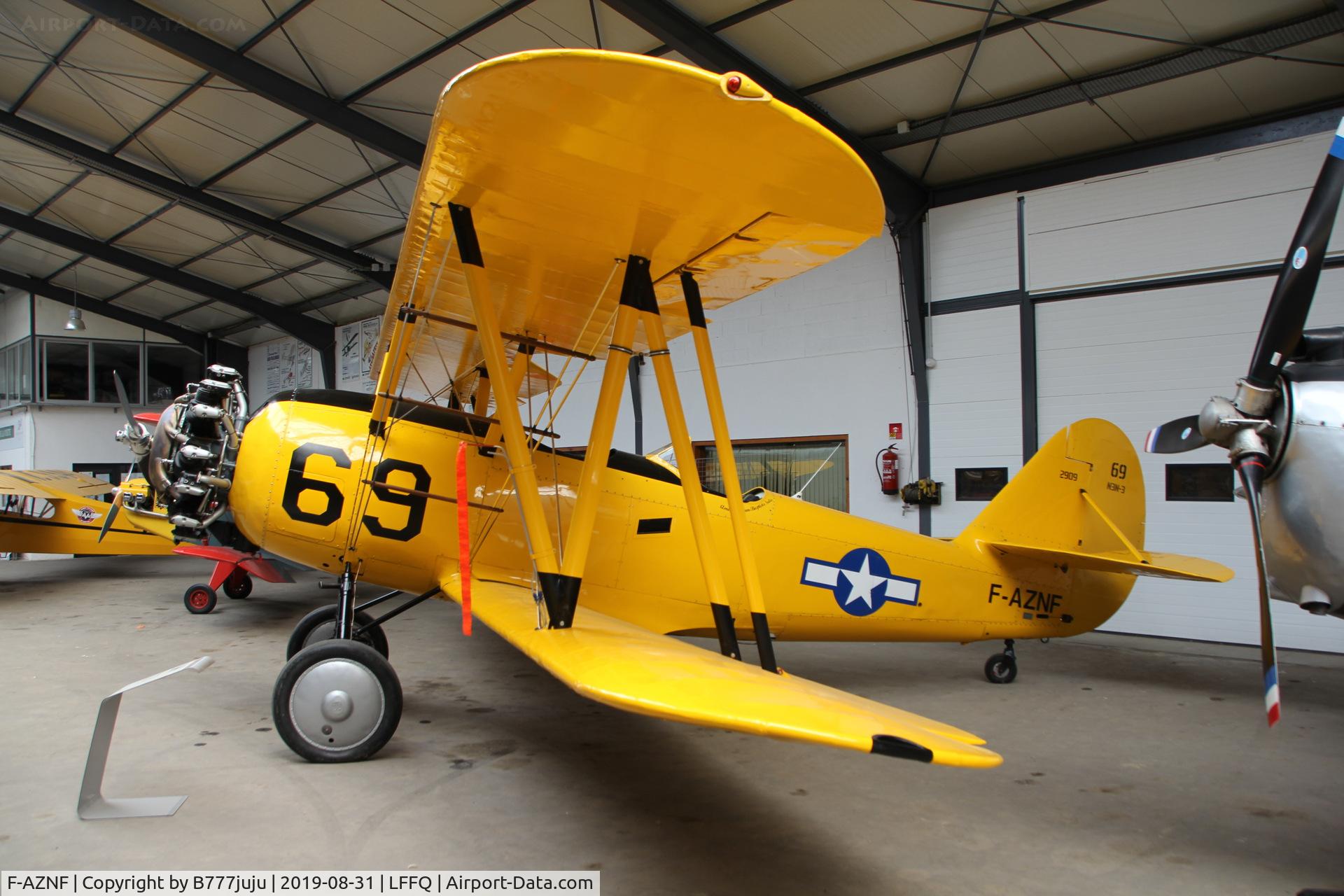 F-AZNF, Naval Aircraft Factory N3N-3 C/N 2909, Stearman Fly-in 2019