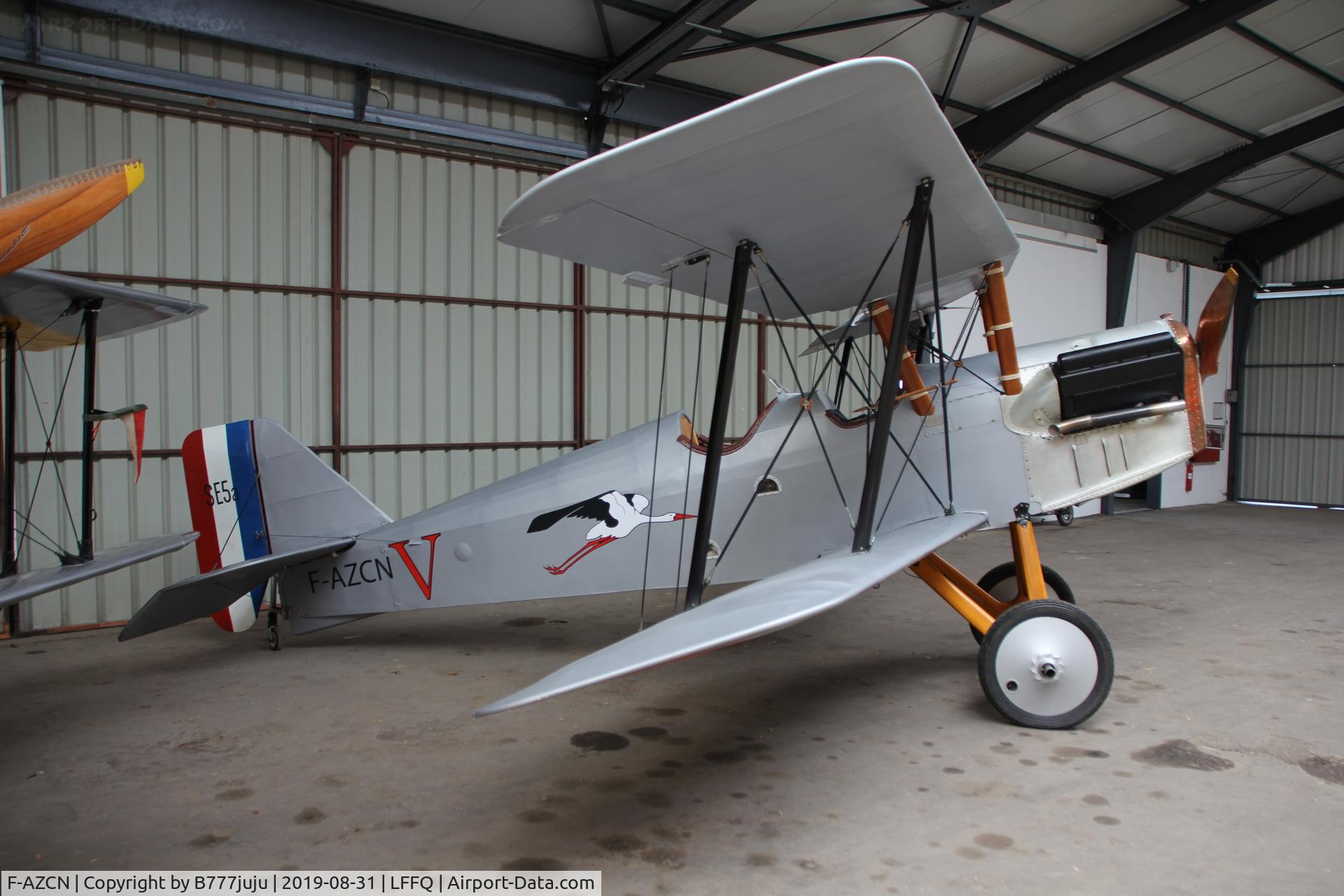 F-AZCN, Royal Aircraft Factory SE-5A Replica C/N 02, Stearman Fly-in 2019