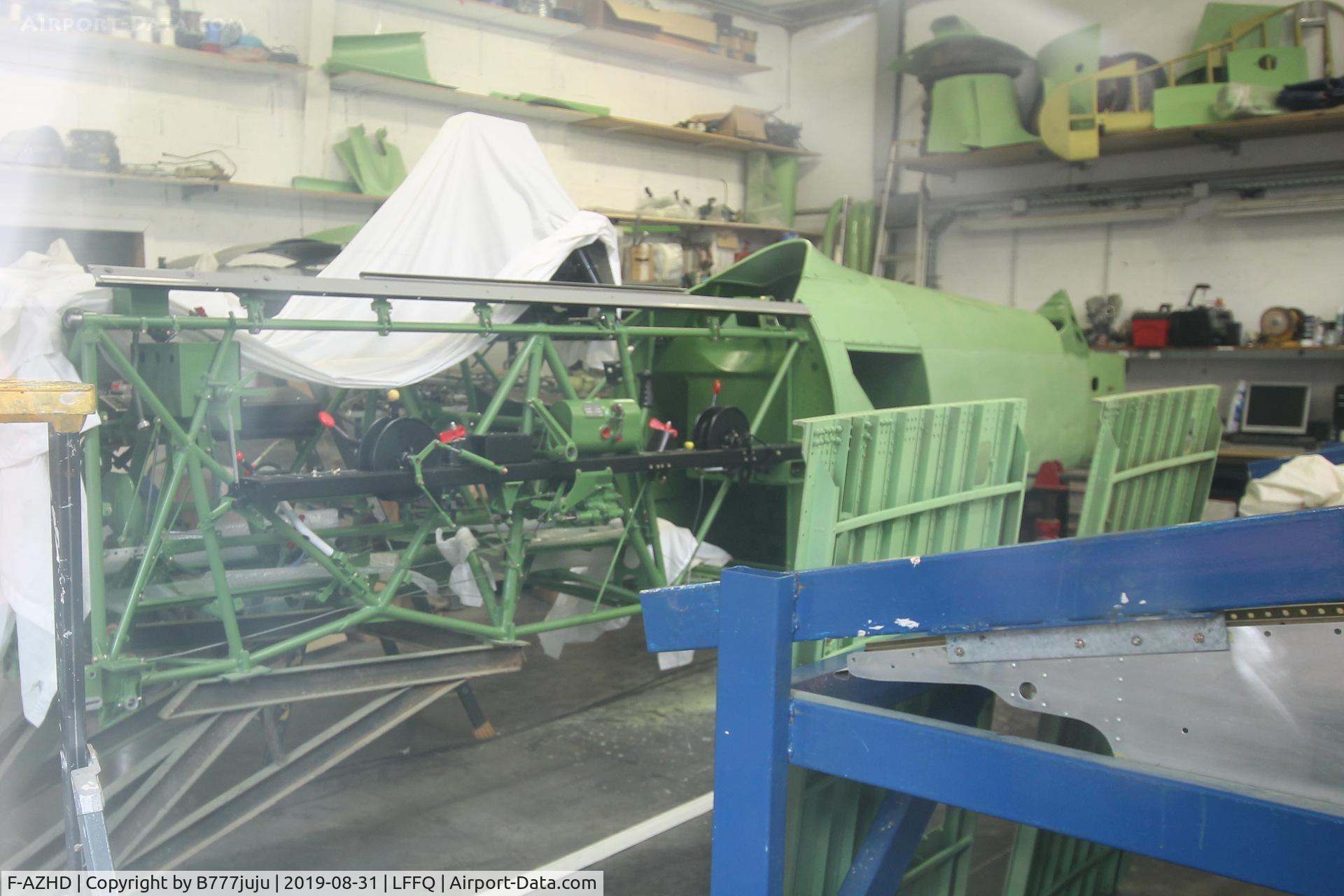 F-AZHD, North American NA-68 C/N SA-30, Stearman Fly-in 2019
under reconstruction in T-6 after crash