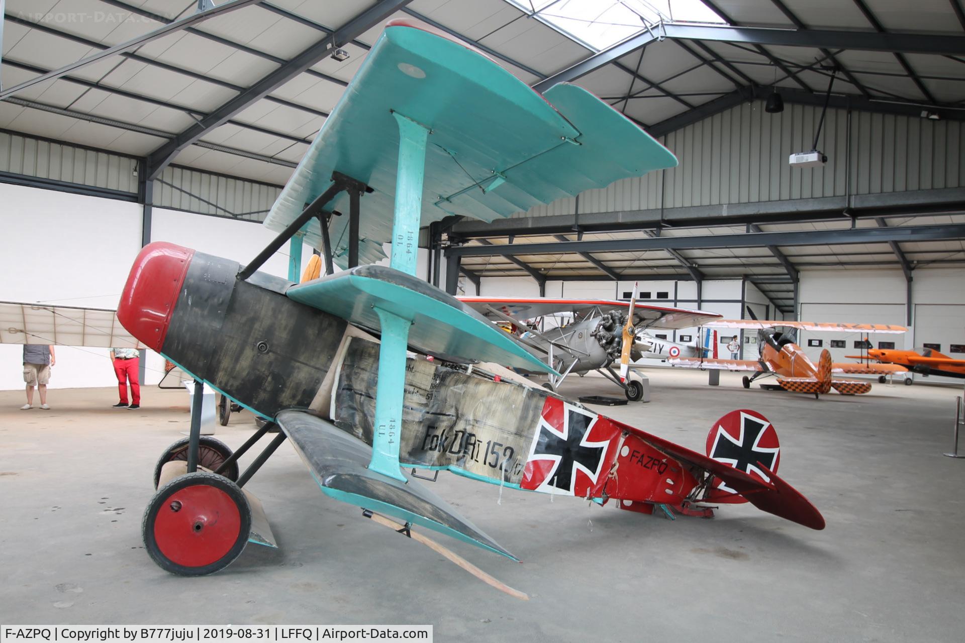 F-AZPQ, 1965 Fokker Dr.1 Triplane Replica C/N 002, Stearman Fly-in 2019