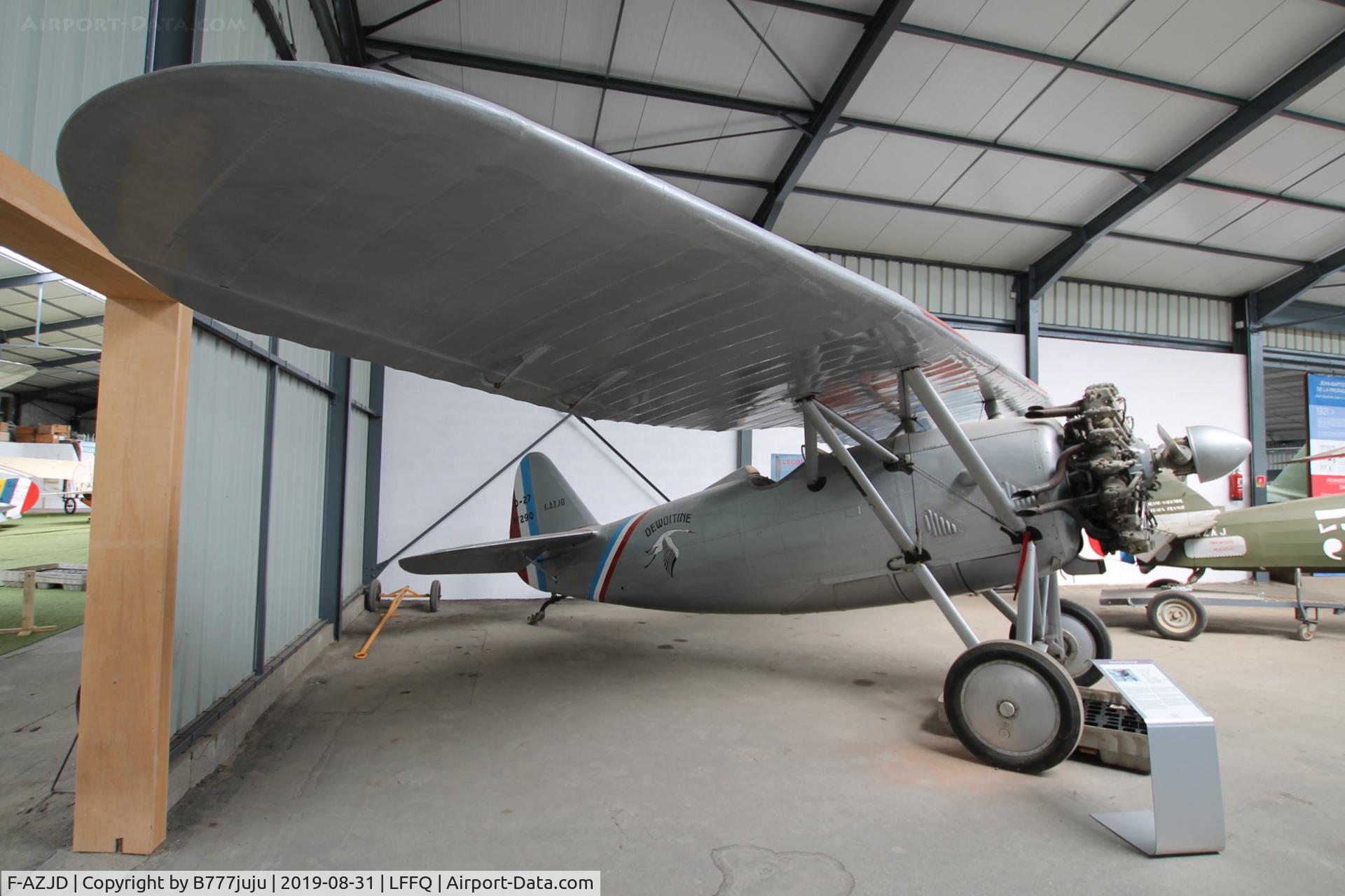 F-AZJD, Dewoitine D.27-SA C/N SA-290, Stearman Fly-in 2019