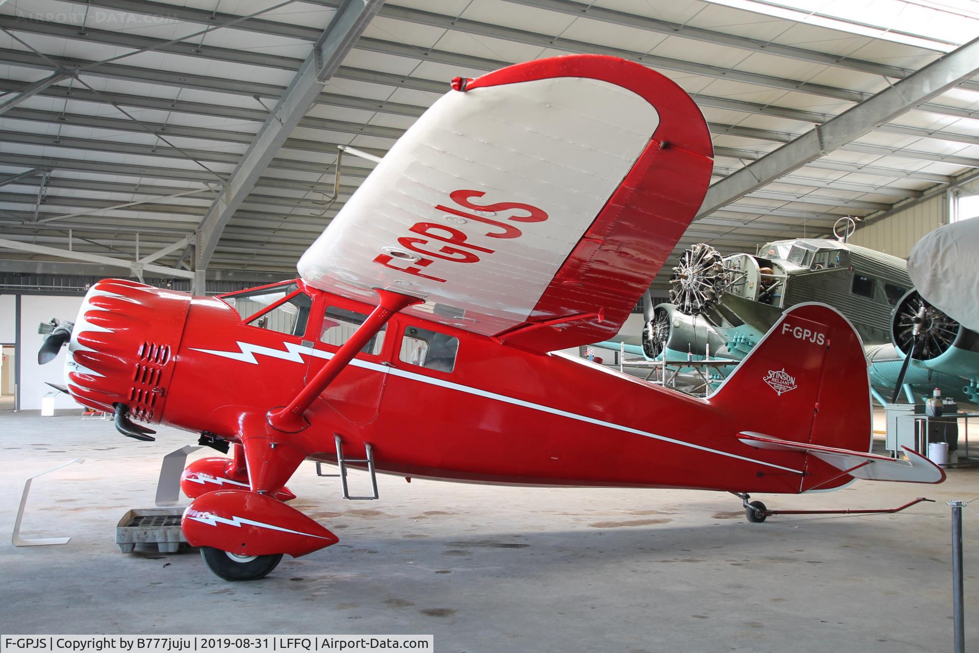 F-GPJS, 1937 Stinson SR-10C Reliant C/N 3-5846, Stearman Fly-in 2019