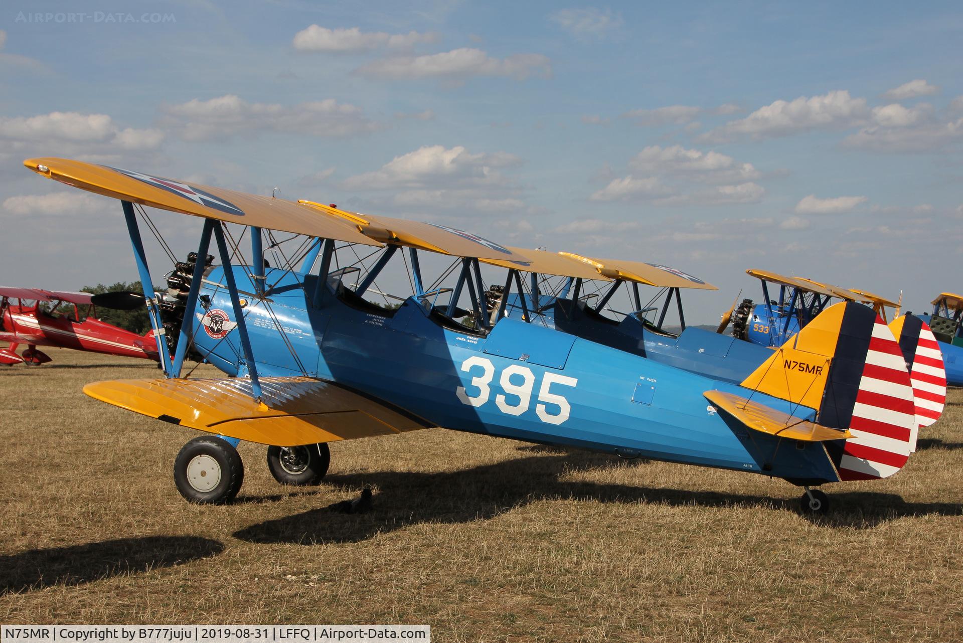 N75MR, 1943 Boeing B75N1 C/N 75-7529, Stearman Fly-in 2019