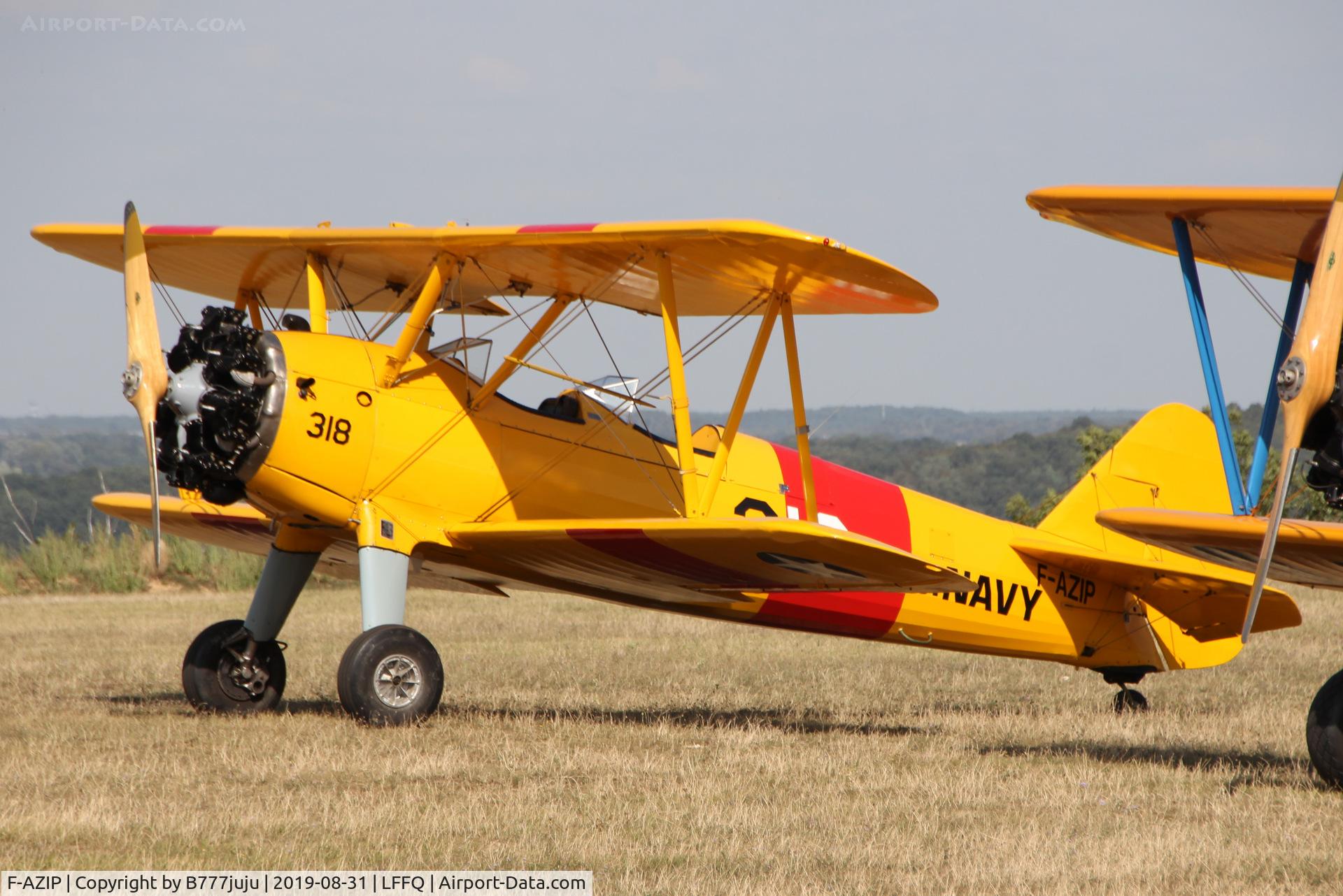 F-AZIP, 1941 Boeing A75N1(PT17) C/N 75-341, Stearman Fly-in 2019