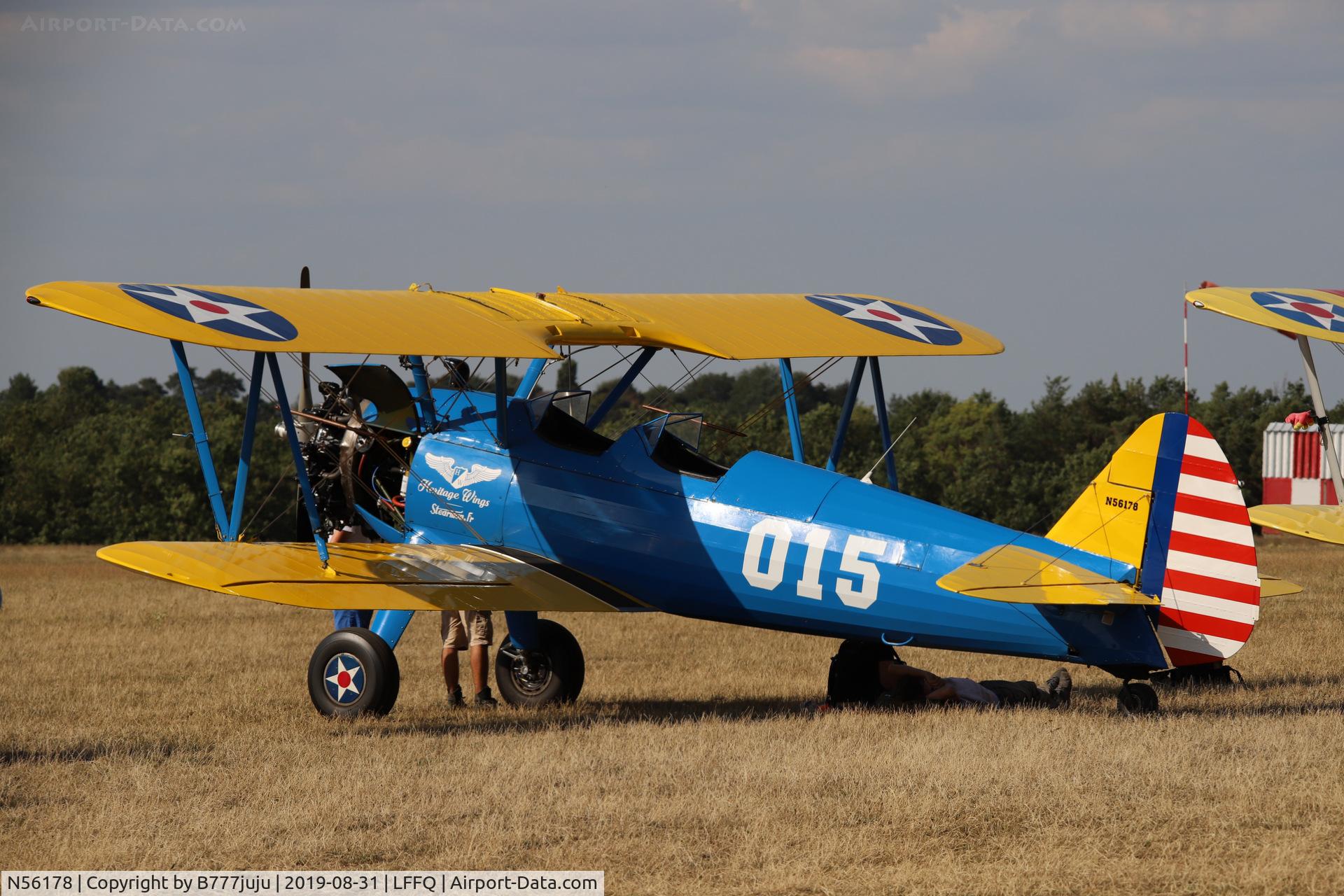 N56178, 1941 Boeing A75N1(PT17) C/N 75-359, Stearman Fly-in 2019