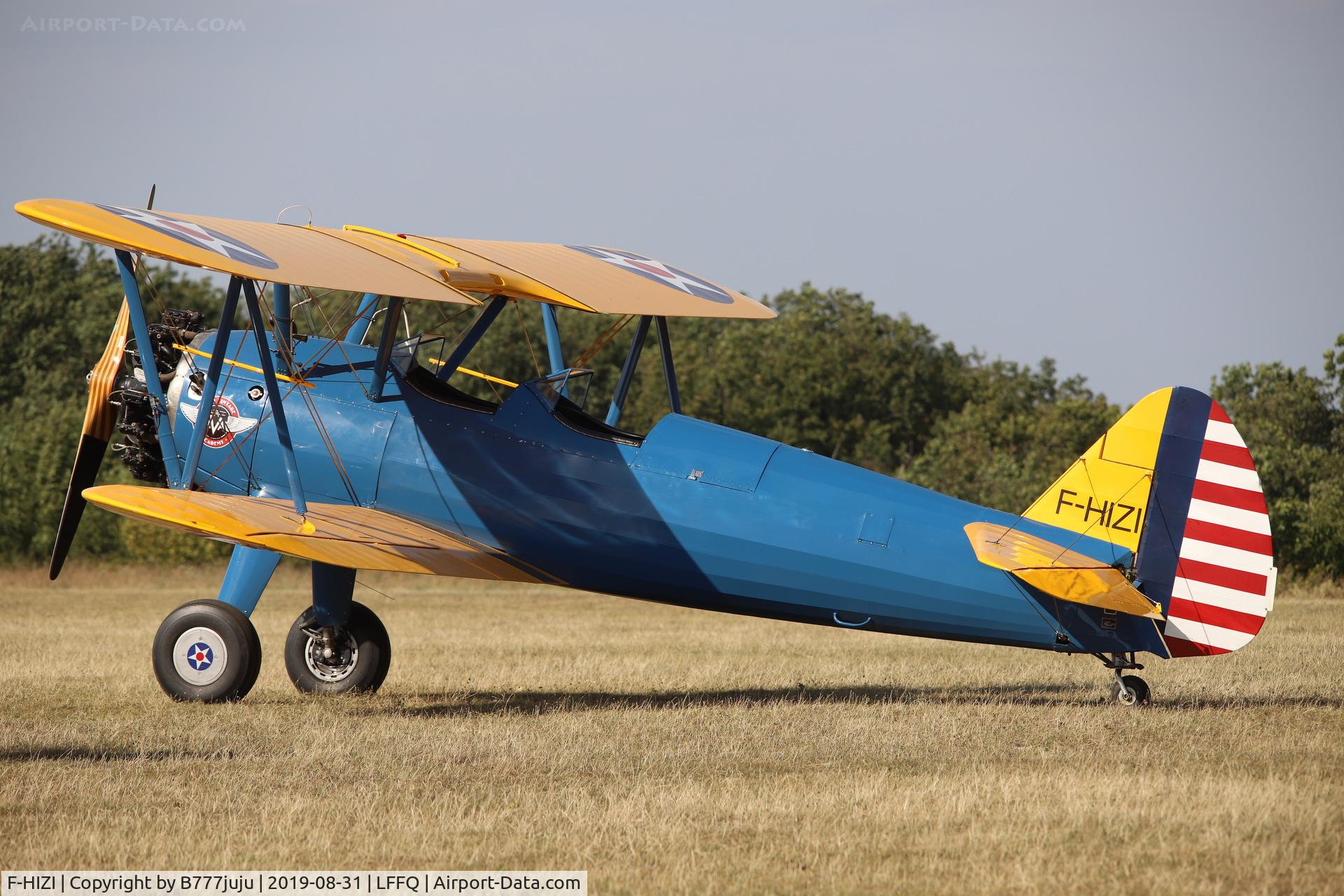 F-HIZI, 1940 Boeing A75N1 (PT-17) C/N 75-548, Stearman Fly-in 2019
