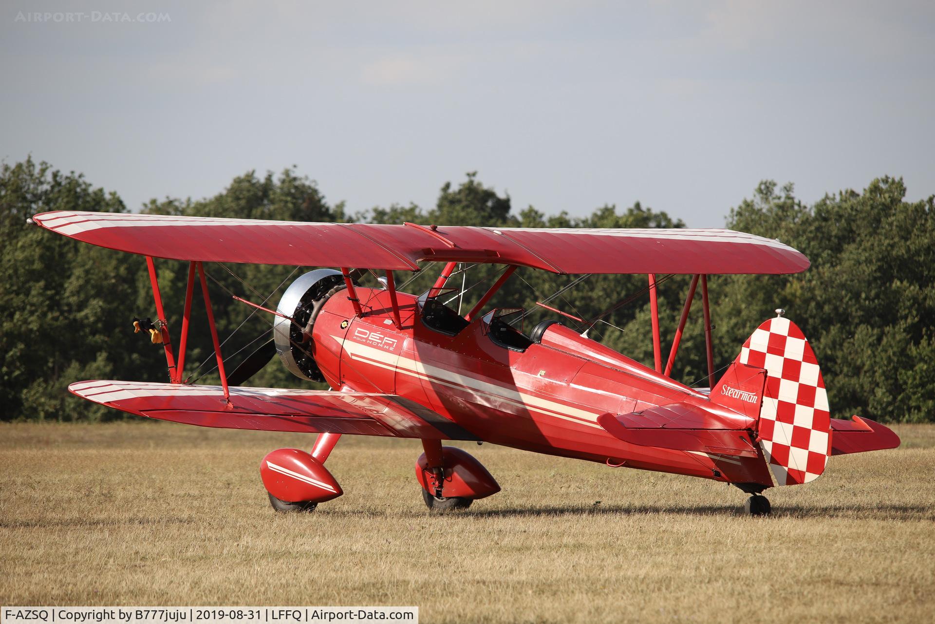 F-AZSQ, 1943 Boeing E75 C/N 75-5017, Stearman Fly-in 2019