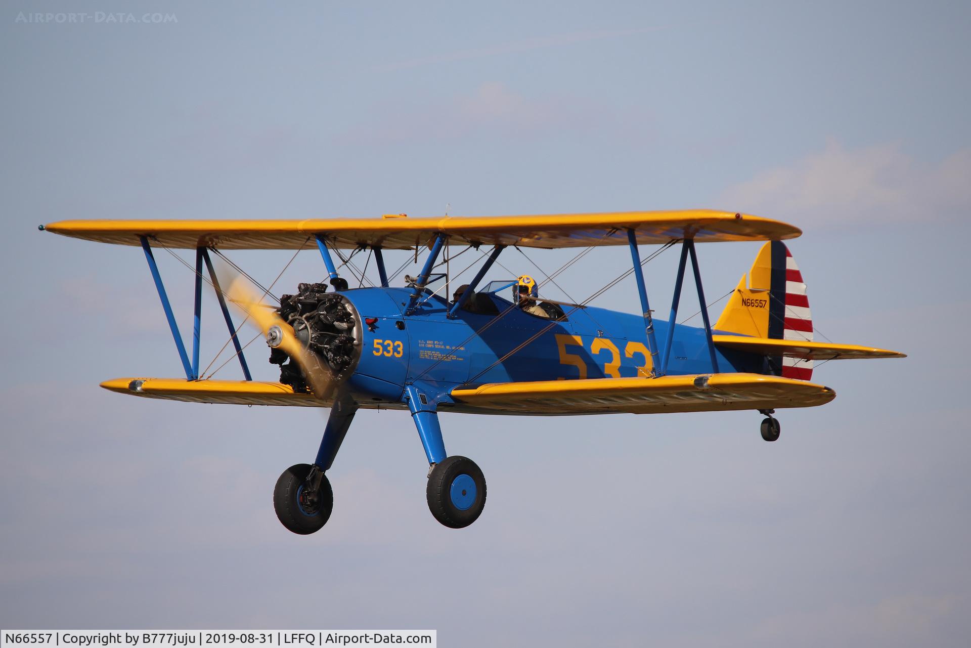 N66557, 1943 Boeing E75 C/N 75-8545, Stearman Fly-in 2019