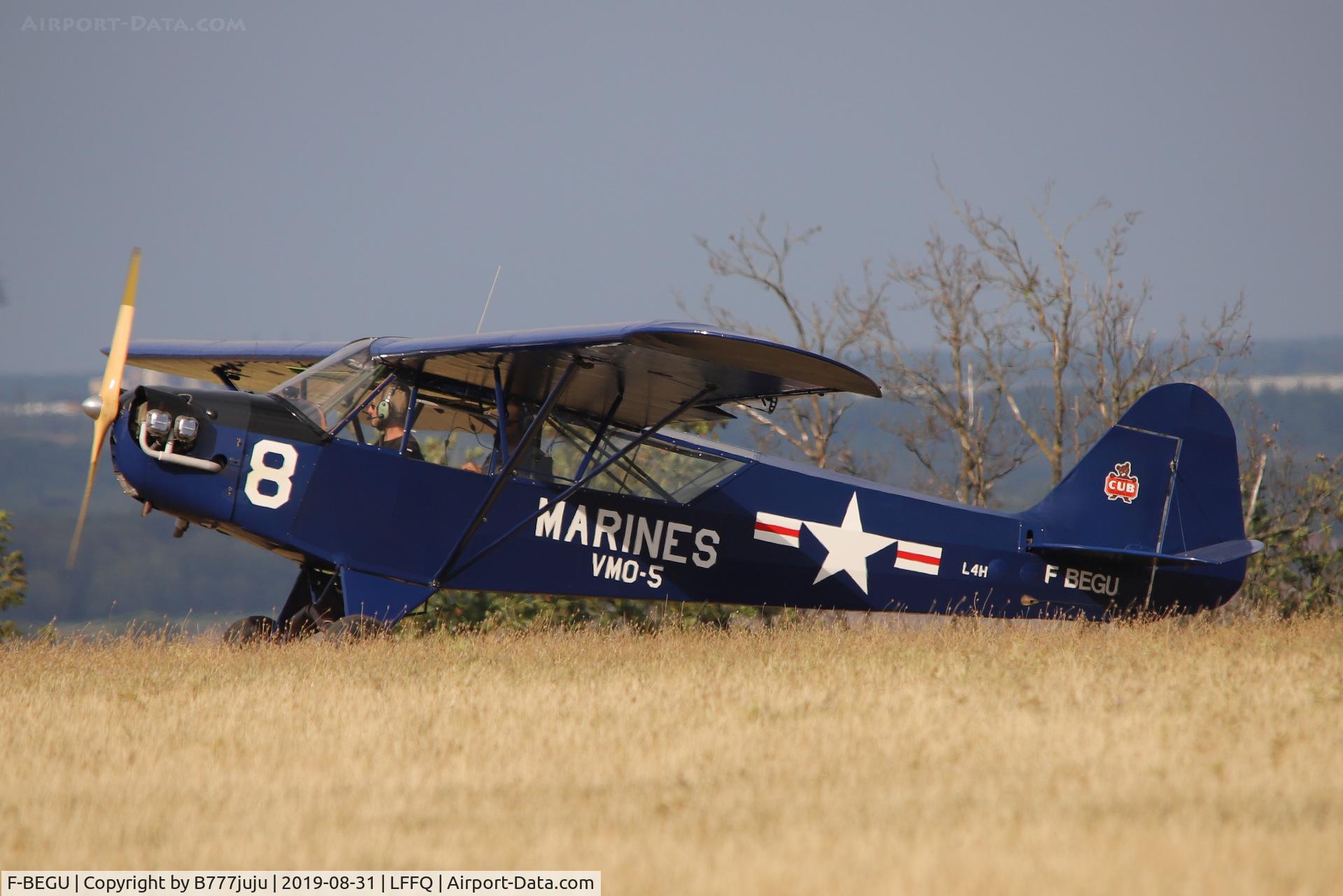 F-BEGU, Piper J3C-65 Cub Cub C/N 10384, Stearman Fly-in 2019