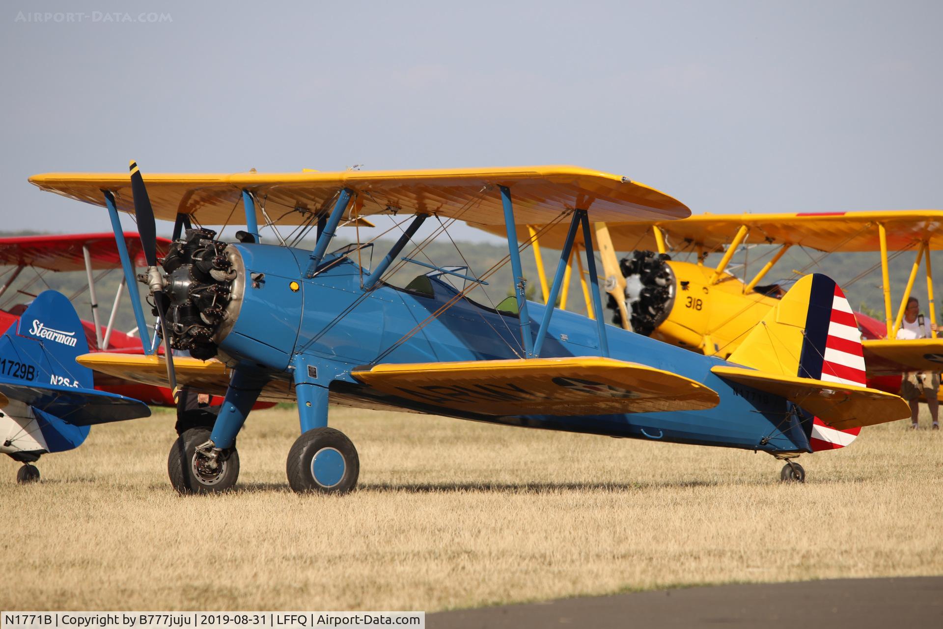 N1771B, 1943 Boeing A75N1(PT17) C/N 75-5644, Stearman Fly-in 2019