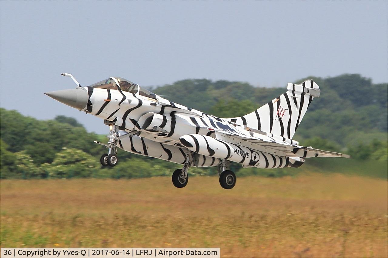 36, Dassault Rafale M C/N 36, Dassault Rafale M, Take off rwy 26, Landivisiau Naval Air Base (LFRJ) Tiger Meet 2017