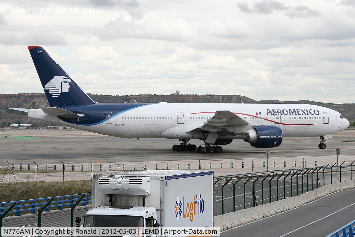 N776AM, 2001 Boeing 777-2Q8/ER C/N 28692, at mad